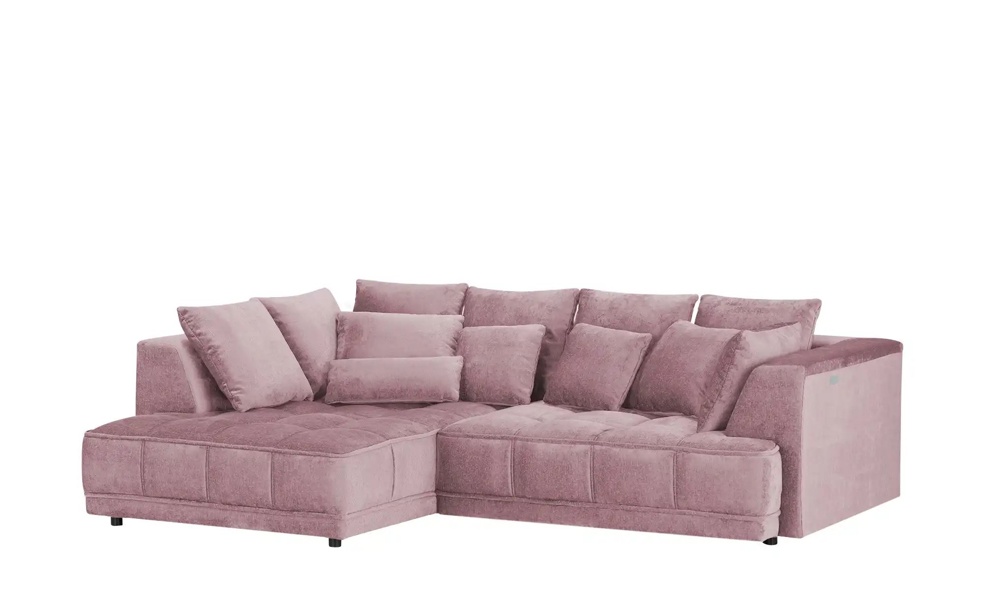 switch Ecksofa aus Samt Tiga ¦ rosa/pink ¦ Maße (cm): B: 285 H: 88 T: 205 P günstig online kaufen