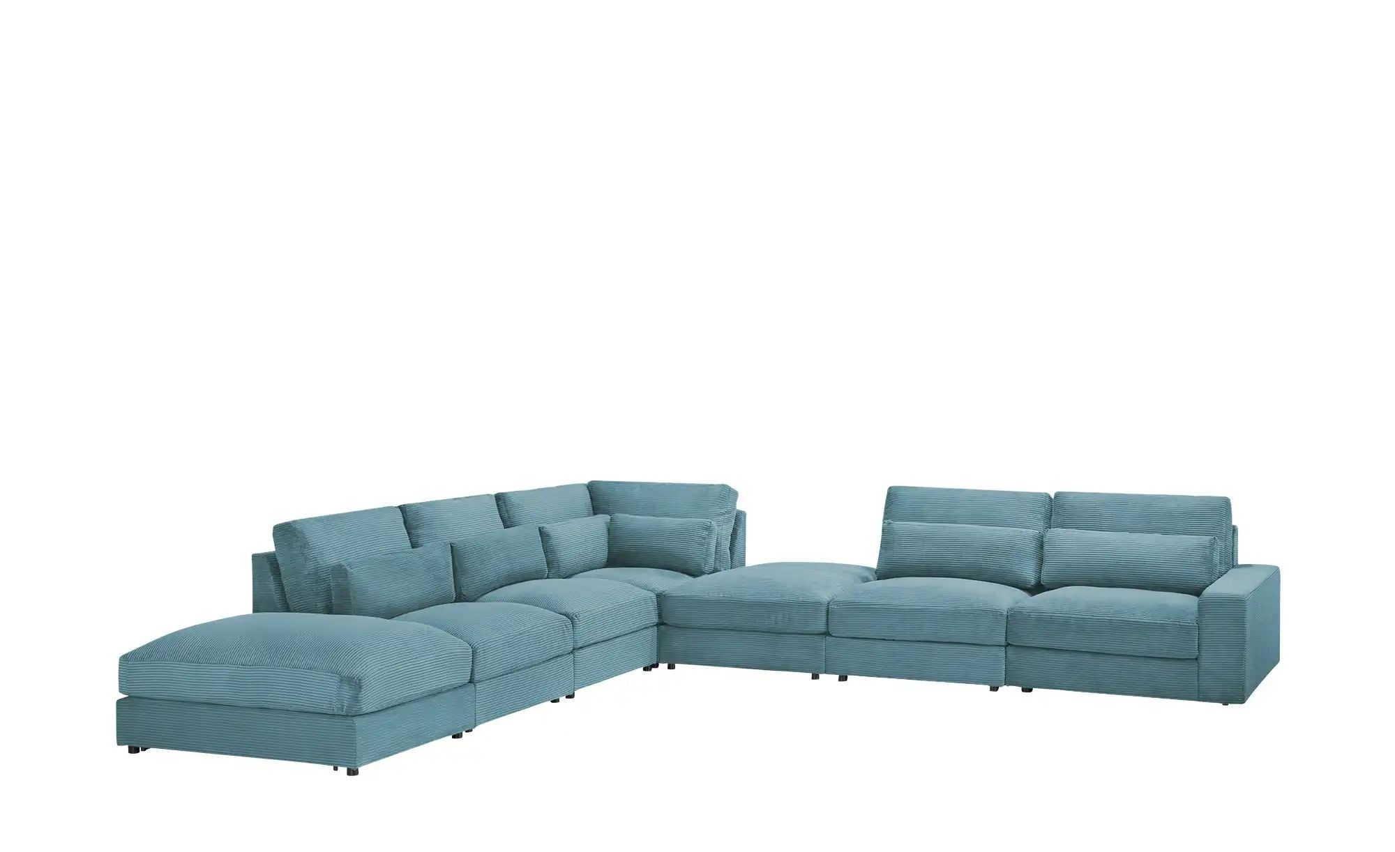 Ecksofa  Branna ¦ türkis/petrol ¦ Maße (cm): B: 412 H: 88 T: 386.0 Polsterm günstig online kaufen
