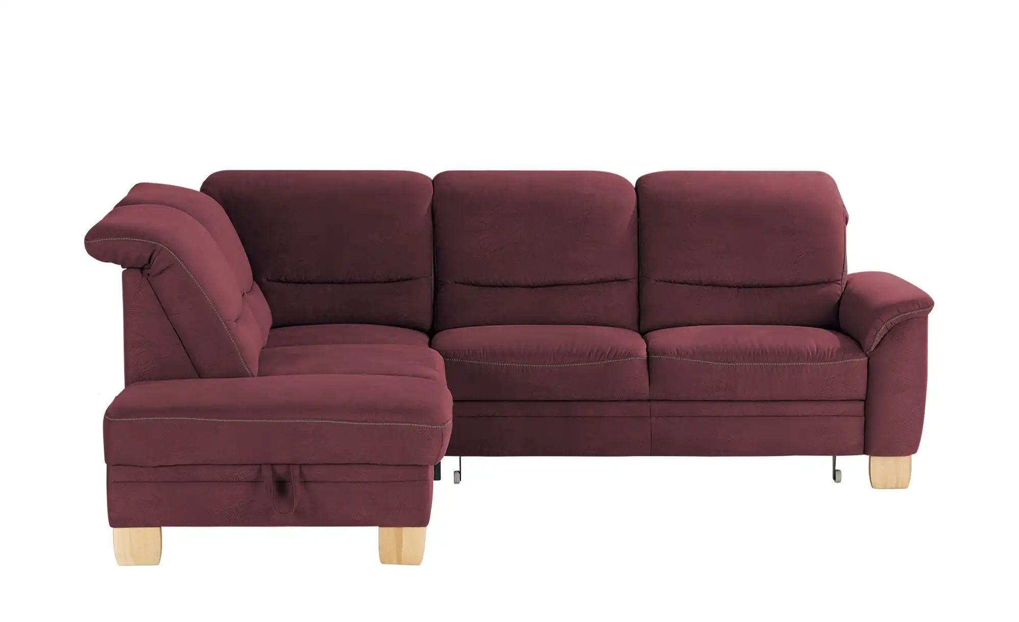 meinSofa Ecksofa  Liva ¦ rot ¦ Maße (cm): B: 254 H: 106 T: 224 Polstermöbel günstig online kaufen