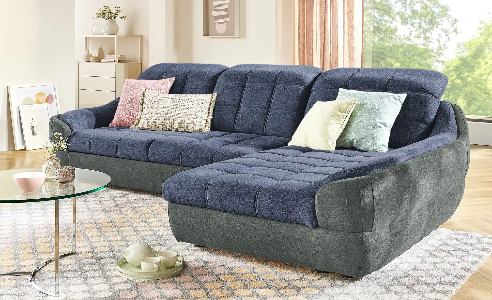 switch Ecksofa  Infinity ¦ blau ¦ Maße (cm): B: 292 H: 93 T: 179 Polstermöb günstig online kaufen