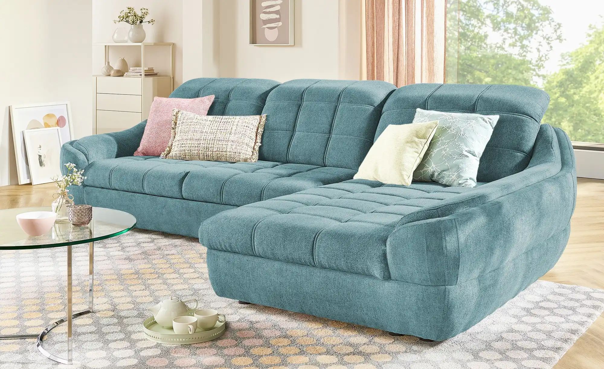 switch Ecksofa  Infinity ¦ blau ¦ Maße (cm): B: 292 H: 93 T: 179 Polstermöb günstig online kaufen