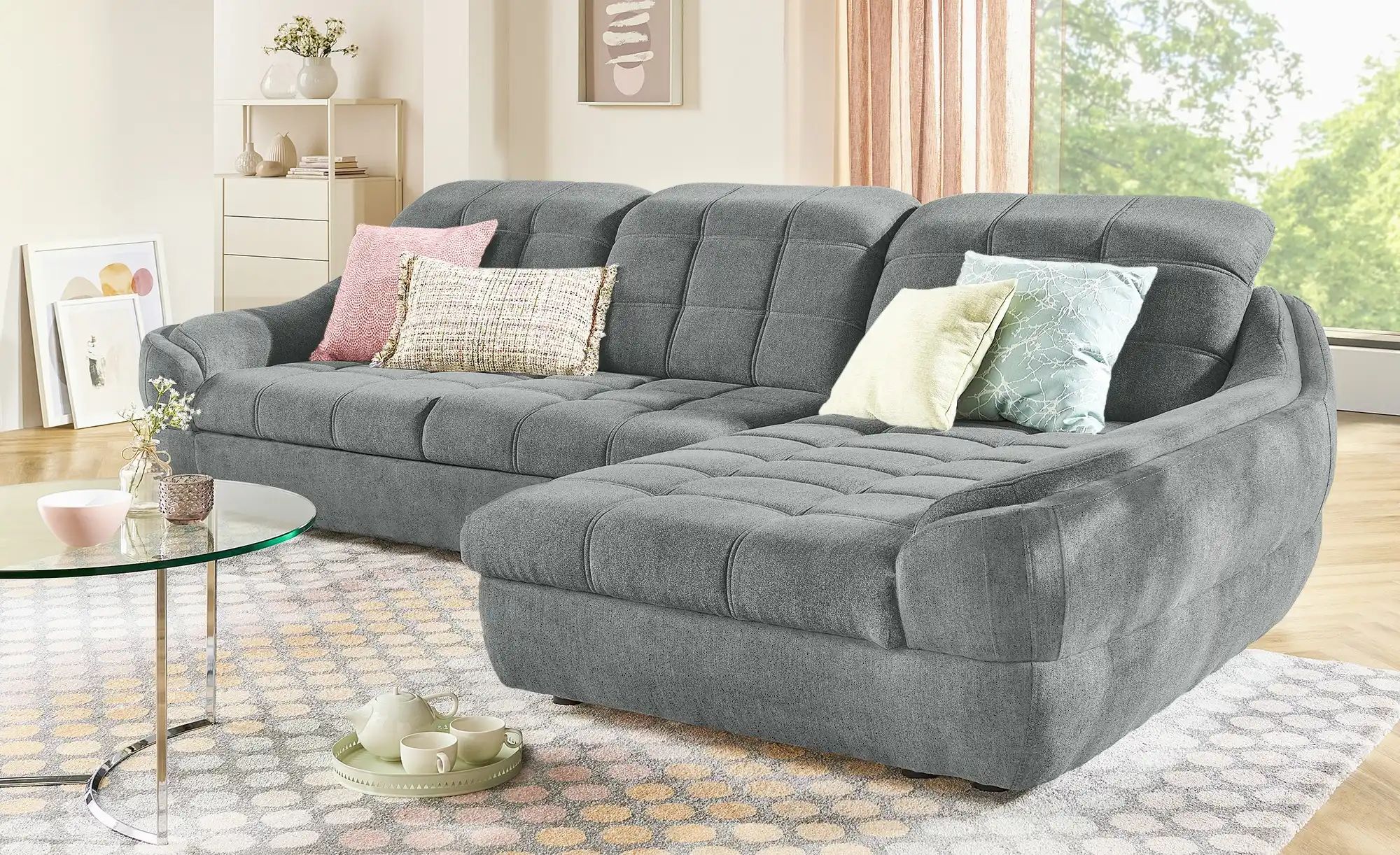 switch Ecksofa  Infinity ¦ grau ¦ Maße (cm): B: 292 H: 93 T: 179 Polstermöb günstig online kaufen