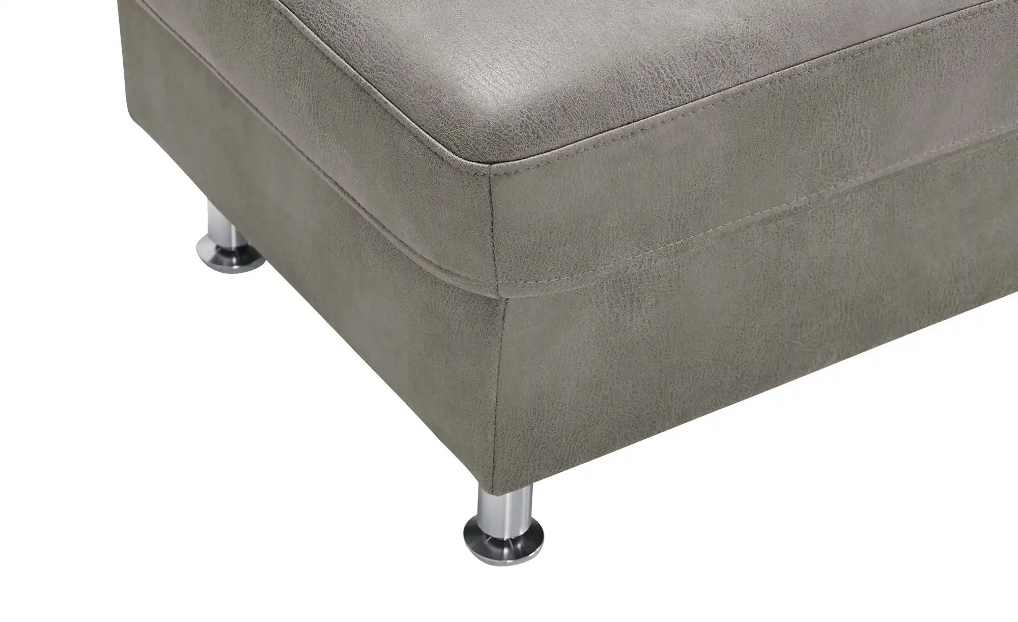 Thumbnail - Mein Sofa bold XXL Hocker Veit ¦ grau ¦ Maße (cm): B: 130 H: 46 T: 65.0 Polstermöbel > Hocker - Höffner