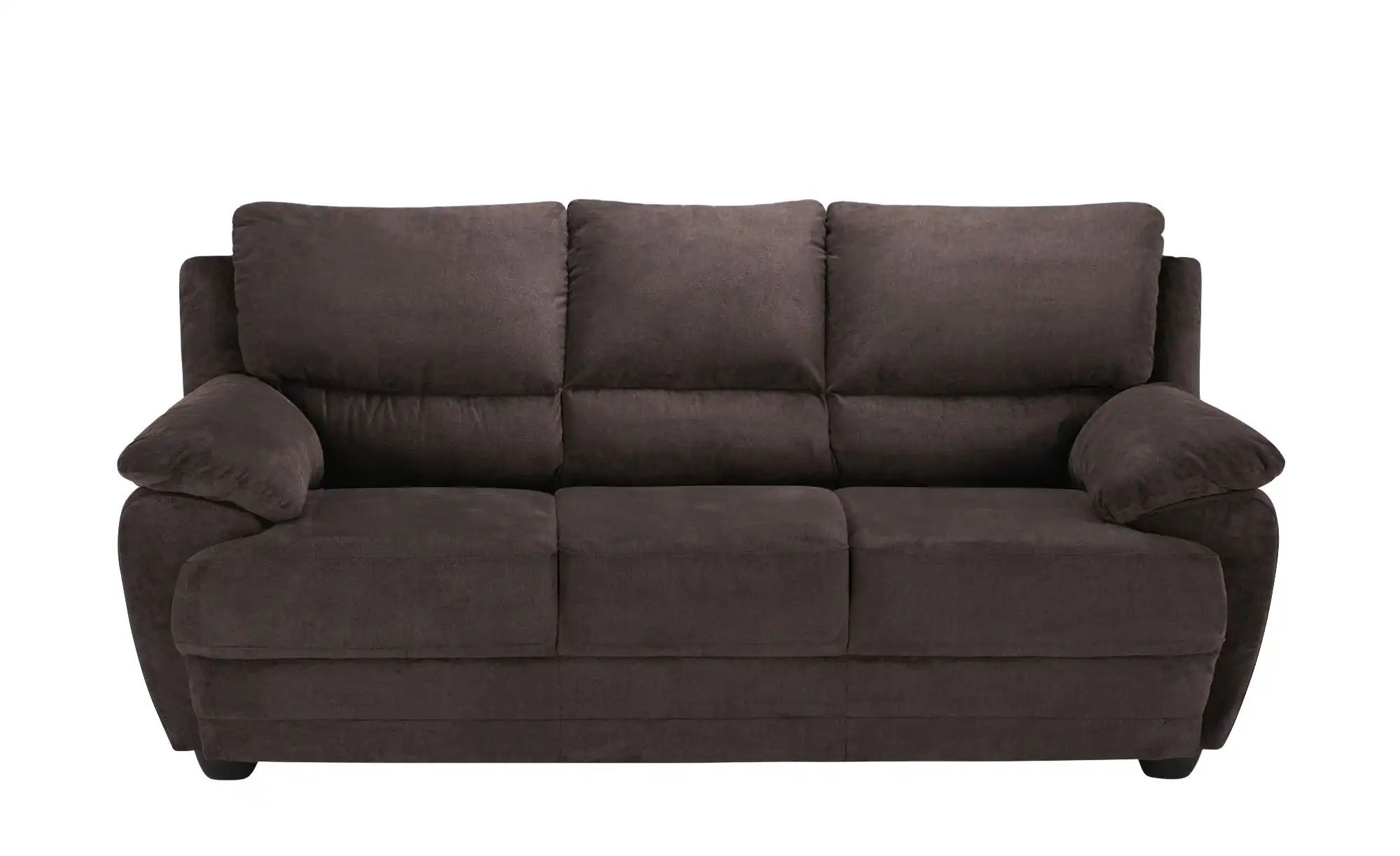 uno Sofa 3-sitzig aus Mikrofaser Nebolo ¦ braun ¦ Maße (cm): B: 209 H: 97 T günstig online kaufen