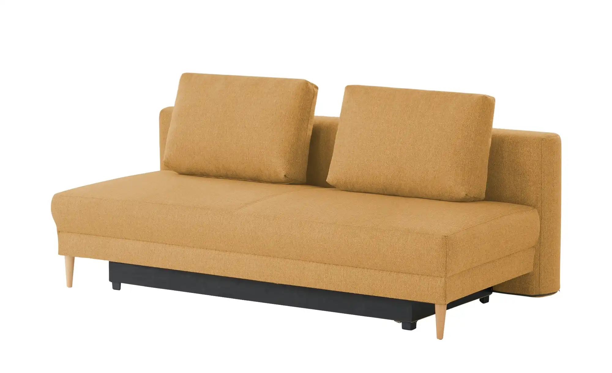 Schlafsofa mit Schlaffunktion Genua ¦ orange ¦ Maße (cm): B: 205 H: 89 T: 1 günstig online kaufen