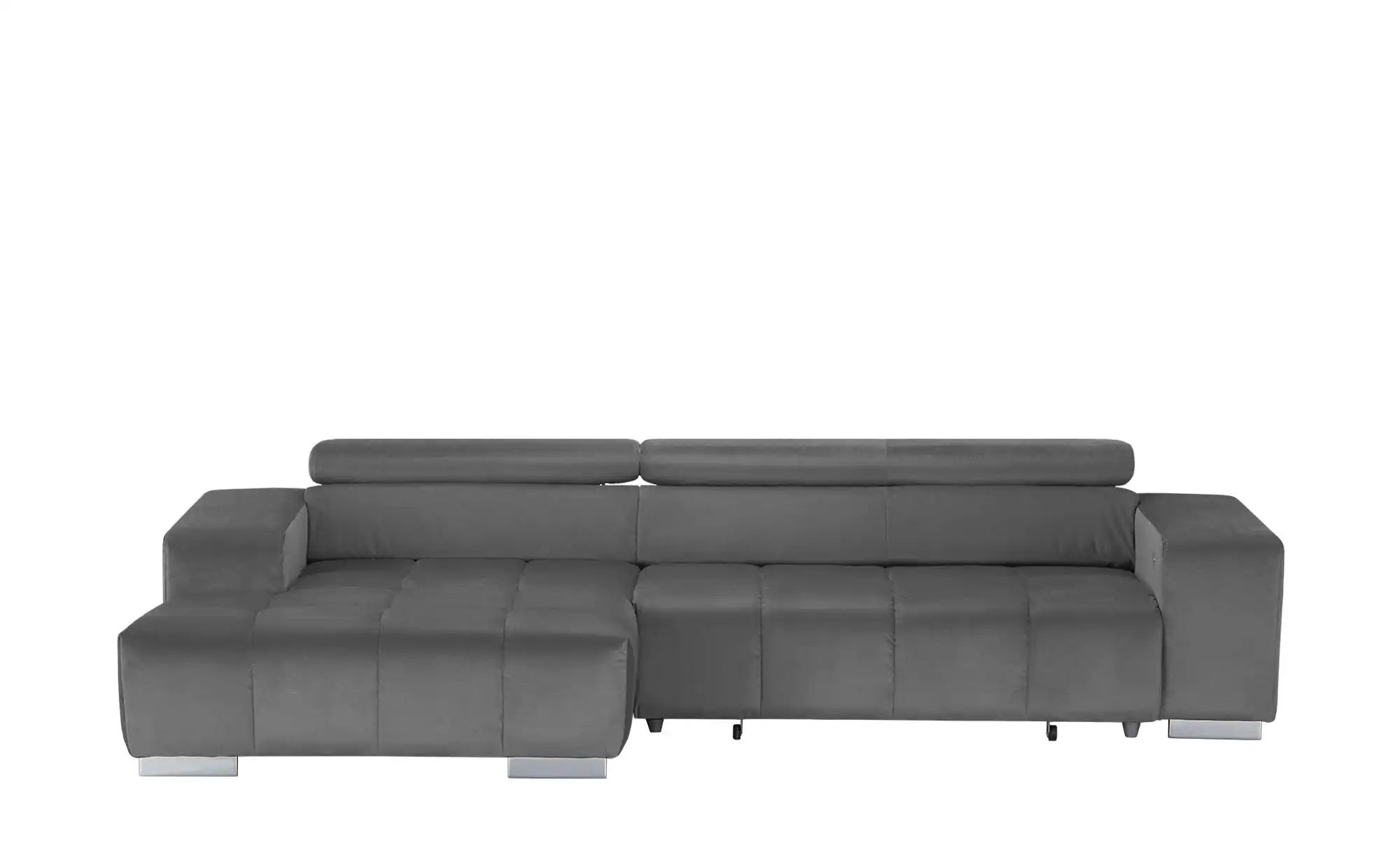 uno Ecksofa mit Kopfteilverstellung Origo ¦ grau ¦ Maße (cm): B: 307 H: 73 günstig online kaufen