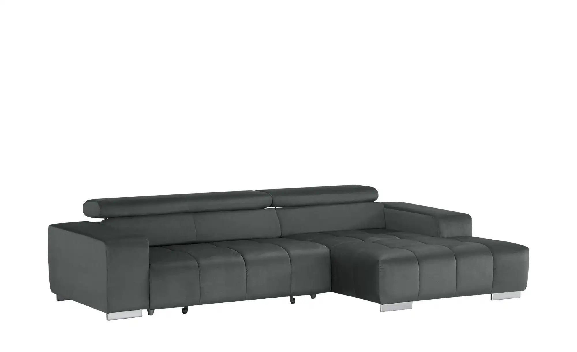 uno Ecksofa mit Kopfteilverstellung Origo ¦ grau ¦ Maße (cm): B: 307 H: 73 günstig online kaufen