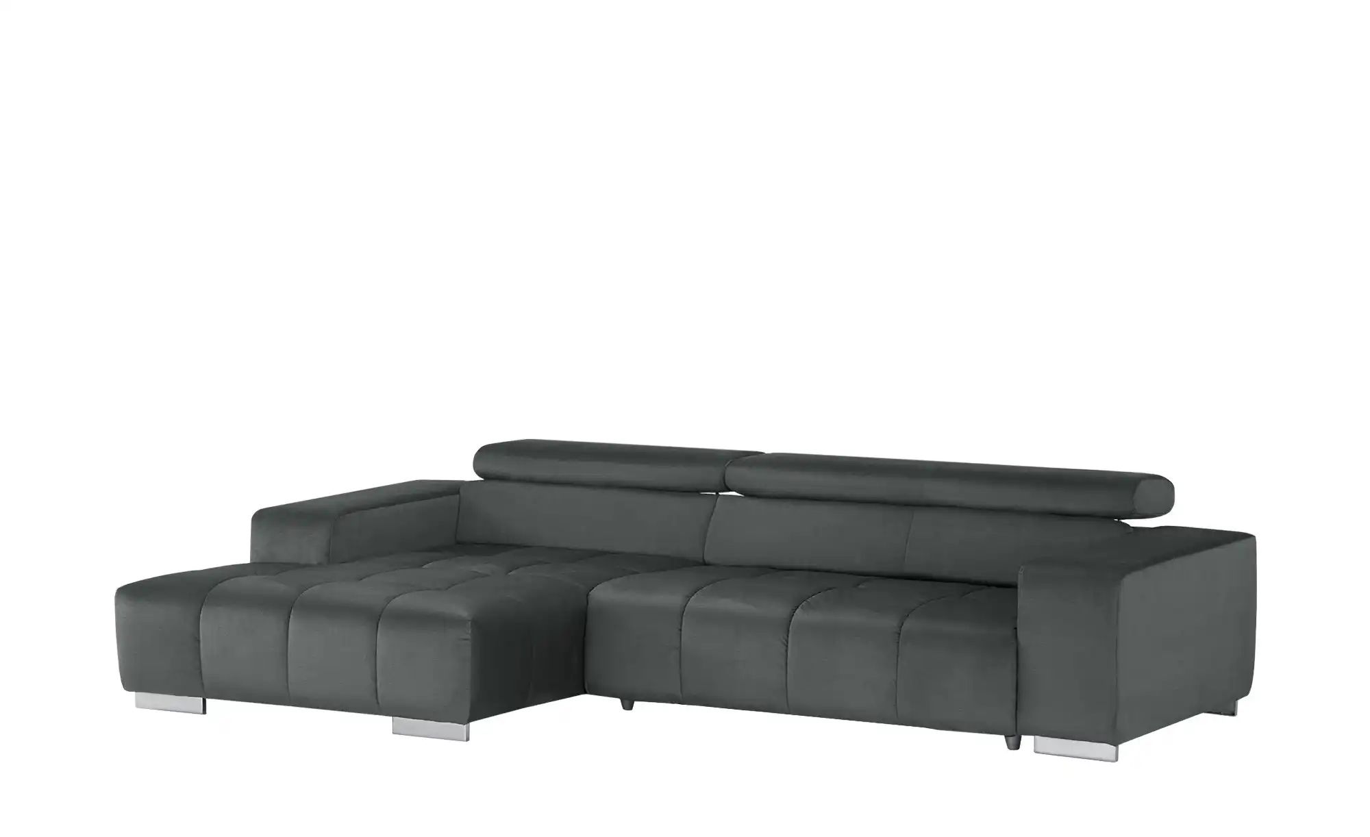 uno Ecksofa mit Kopfteilverstellung Origo ¦ grau ¦ Maße (cm): B: 307 H: 73 günstig online kaufen