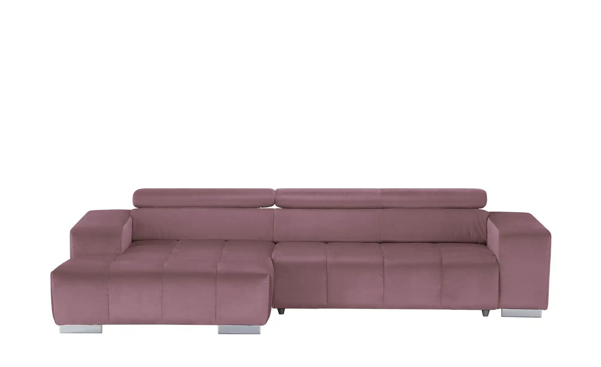 uno Ecksofa mit Kopfteilverstellung Origo ¦ rosa/pink ¦ Maße (cm): B: 307 H günstig online kaufen