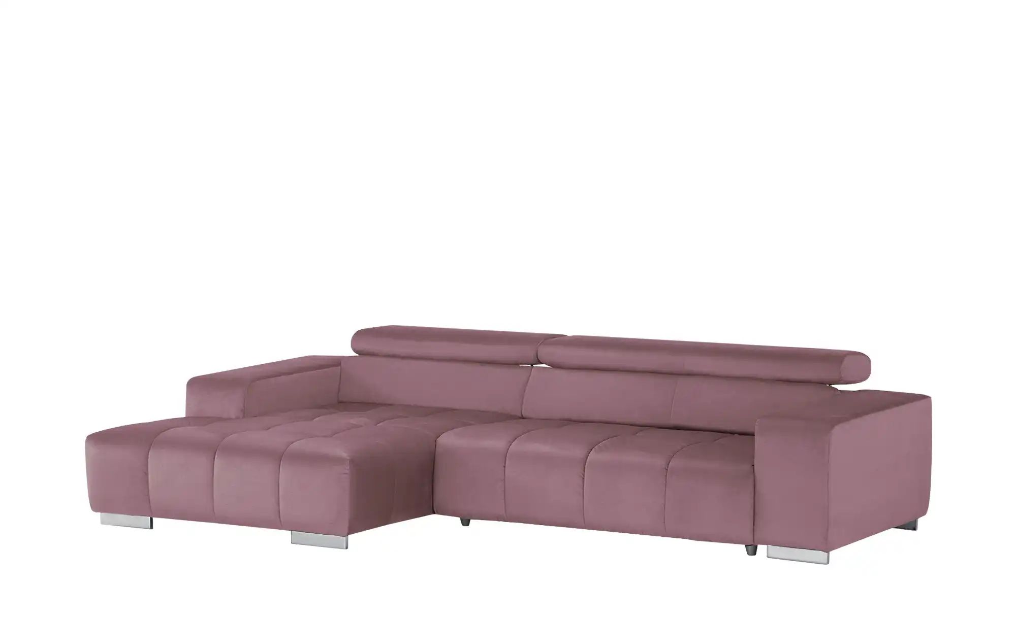 uno Ecksofa mit Kopfteilverstellung Origo ¦ rosa/pink ¦ Maße (cm): B: 307 H günstig online kaufen