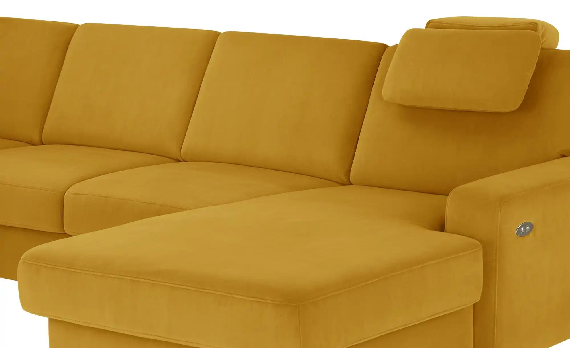 Thumbnail - meinSofa Wohnlandschaft Mit verschiedenen Funktionen verfügbar Jana ¦ gelb ¦ Maße (cm): B: 309 H: 87 T: 235.0 Polstermöb...