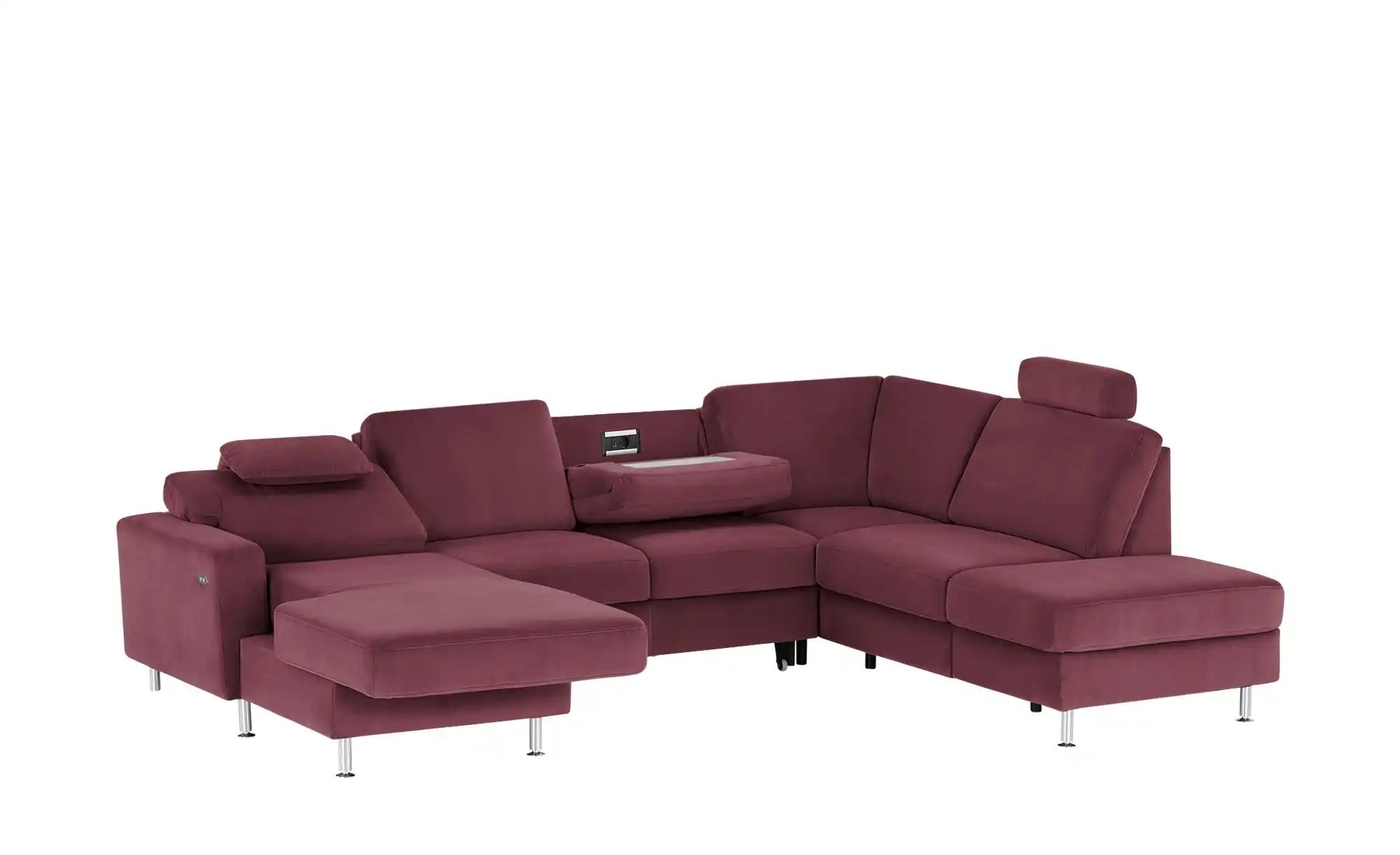 Thumbnail - meinSofa Wohnlandschaft Mit verschiedenen Funktionen verfügbar Jana ¦ lila/violett ¦ Maße (cm): B: 309 H: 87 T: 235.0 Po...