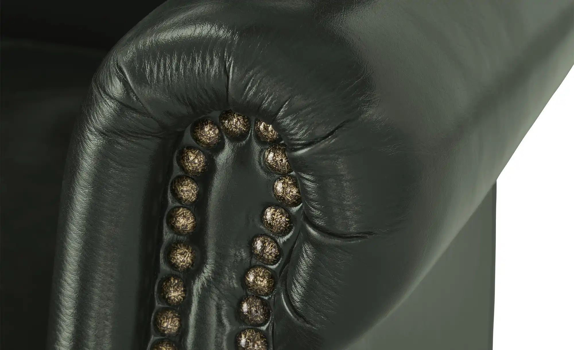 Thumbnail - uno Relaxsessel aus Echtleder Chesterfield ¦ grün ¦ Maße (cm): B: 82 H: 103 T: 95.0 Polstermöbel > Sessel > Relaxsessel ...