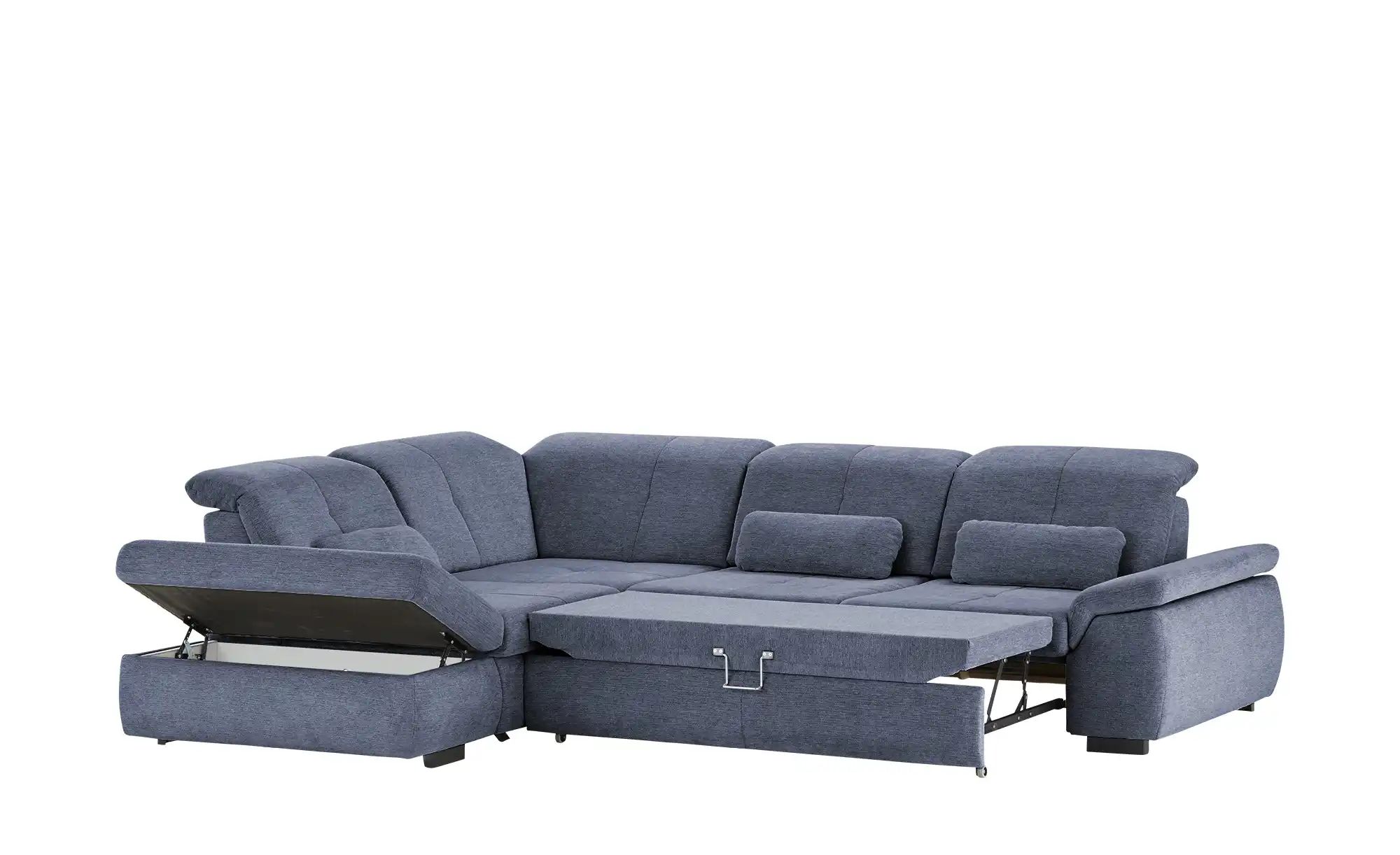 Ecksofa mit Funktion  Perry ¦ blau ¦ Maße (cm): B: 315 H: 85 T: 260 Polster günstig online kaufen