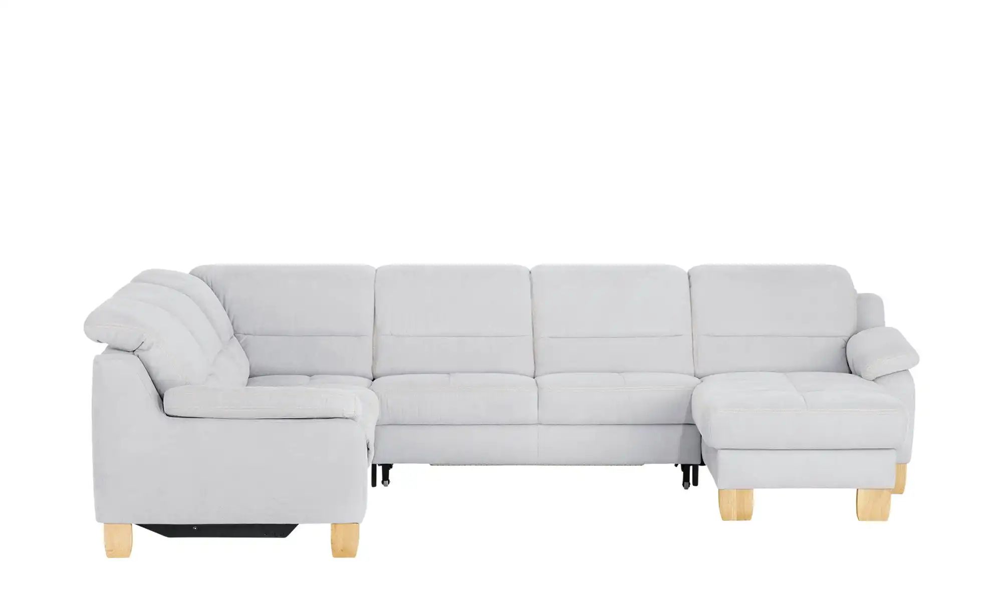meinSofa Wohnlandschaft aus Mikrofaser Hanna ¦ grau ¦ Maße (cm): B: 322 H: günstig online kaufen