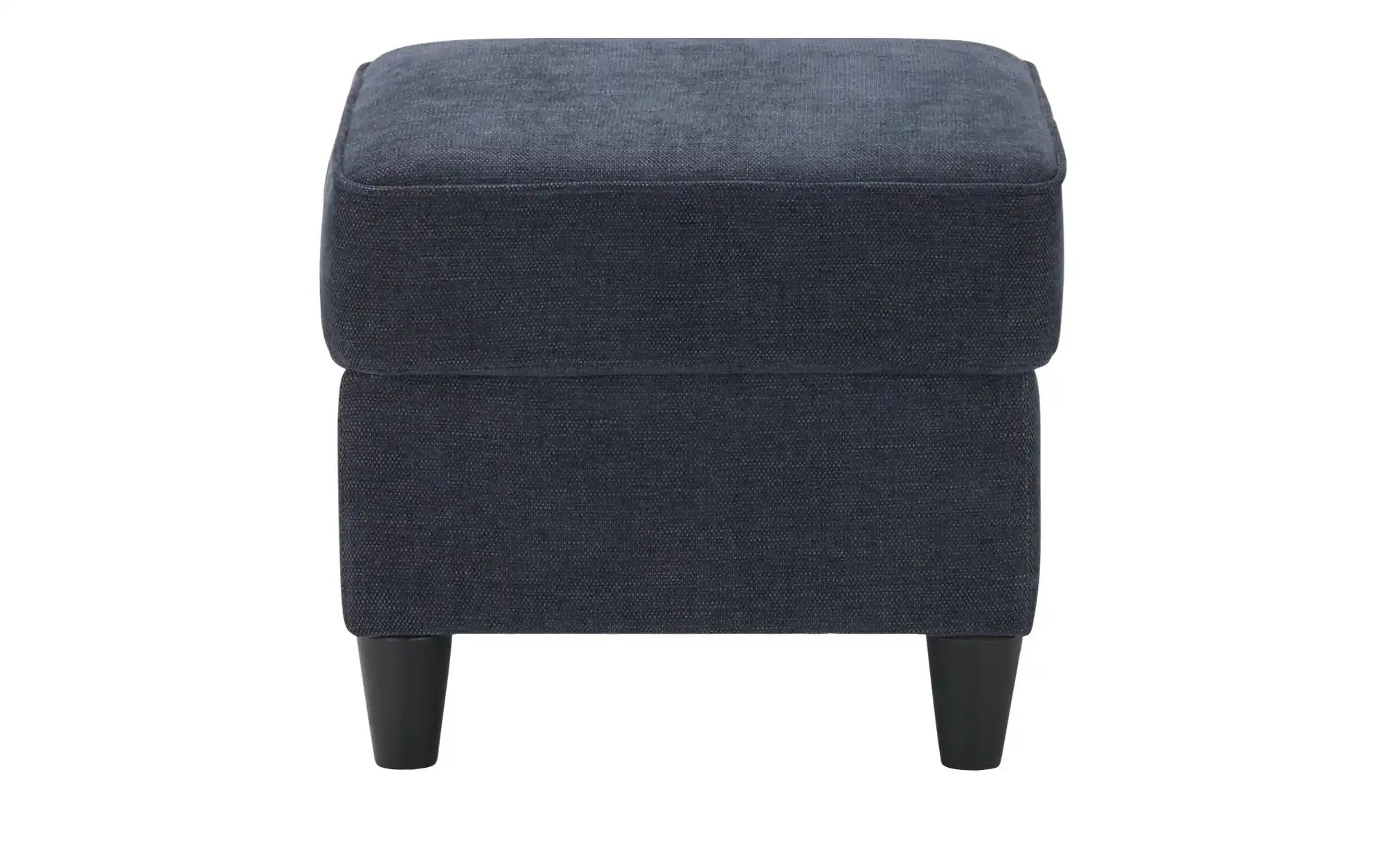 Hocker  Kivana ¦ blau ¦ Maße (cm): B: 52 H: 45 T: 52 Polstermöbel > Hocker günstig online kaufen