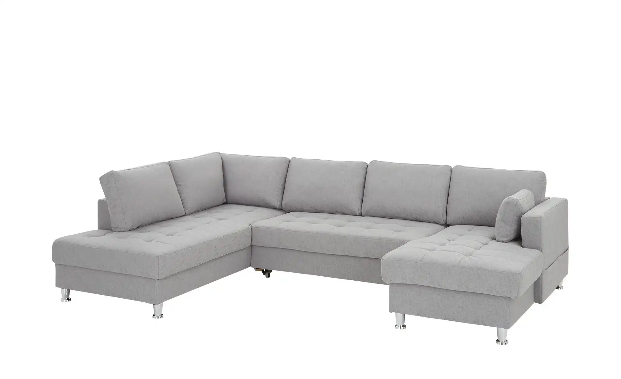 Thumbnail - uno Wohnlandschaft Mit Schlaffunktion Ana ¦ silber ¦ Maße (cm): B: 297 H: 84 T: 197.0 Polstermöbel > Sofas > Schlafsofa...