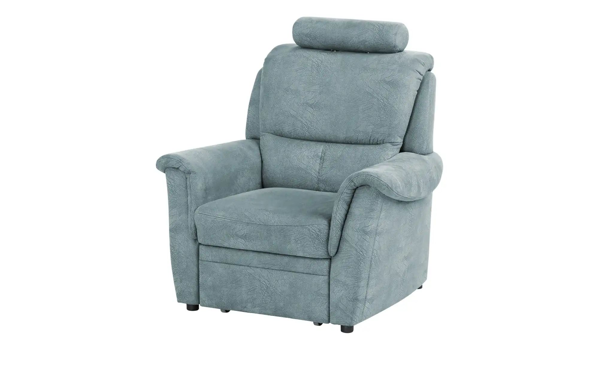 meinSofa Sessel mit Hocker als Auszug Chris ¦ blau ¦ Maße (cm): B: 102 H: 9 günstig online kaufen