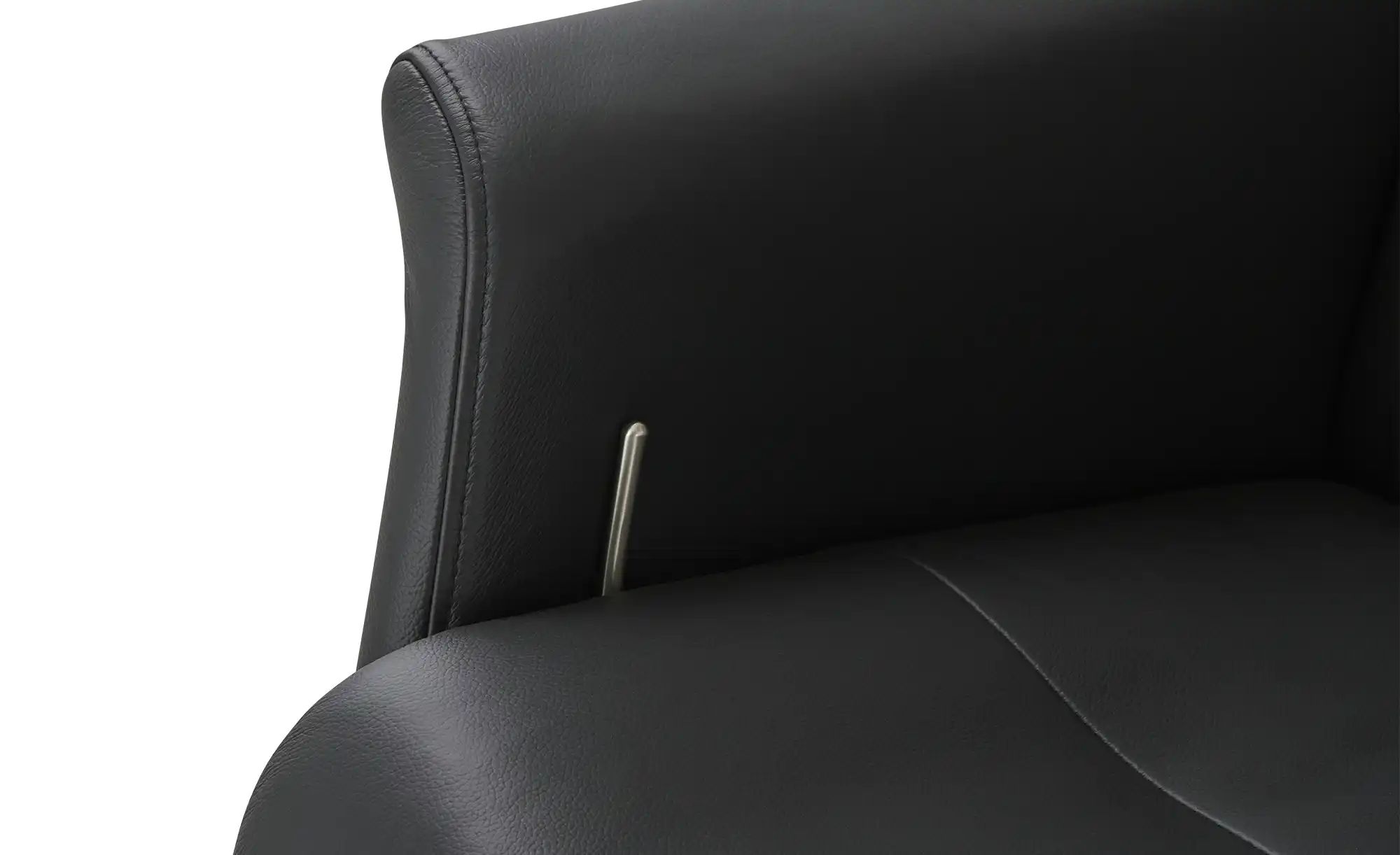 Thumbnail - uno Sessel-Hocker-Set aus Leder Arne ¦ schwarz Polstermöbel > Sessel > Relaxsessel - Höffner