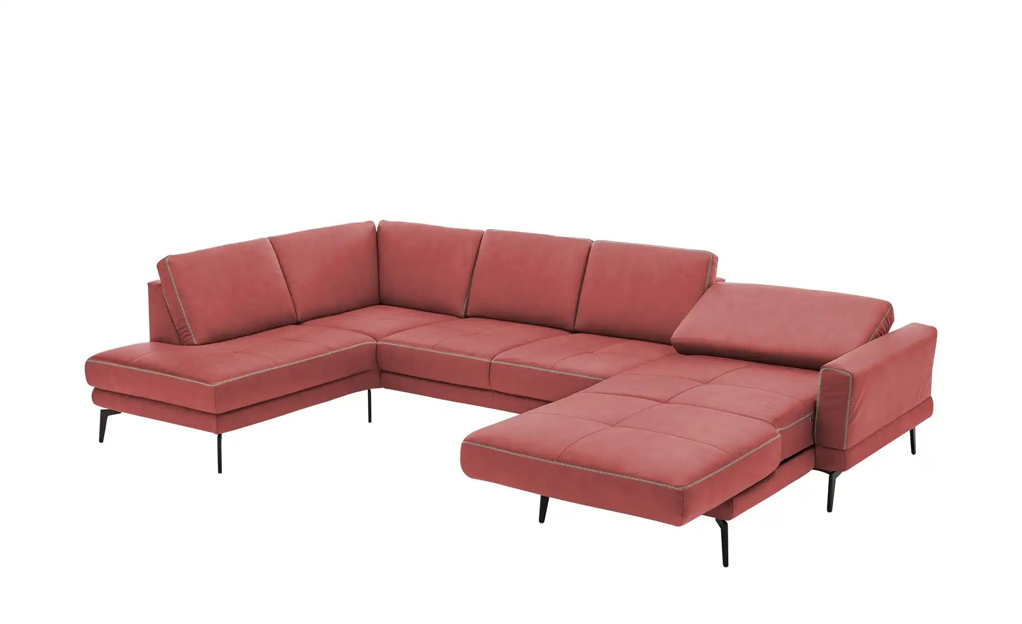 Thumbnail - meinSofa Wohnlandschaft aus Mikrofaser Mike ¦ rot ¦ Maße (cm): B: 327 H: 86 T: 180.0 Polstermöbel > Sofas > Wohnlandscha...