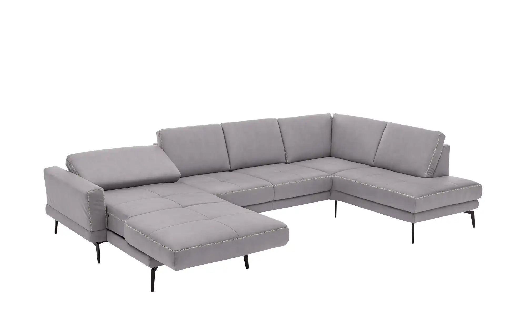 Thumbnail - meinSofa Wohnlandschaft aus Mikrofaser Mike ¦ grau ¦ Maße (cm): B: 327 H: 86 T: 180.0 Polstermöbel > Sofas > Wohnlandsch...