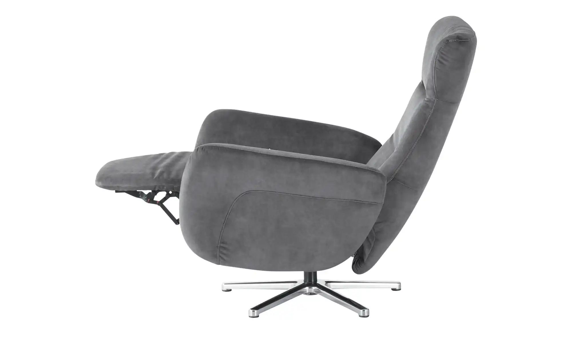 Thumbnail - meinSofa Relaxsessel mit Relaxfunktion Sabine ¦ grau ¦ Maße (cm): B: 76 H: 110 T: 83.0 Polstermöbel > Sessel > Fernsehse...