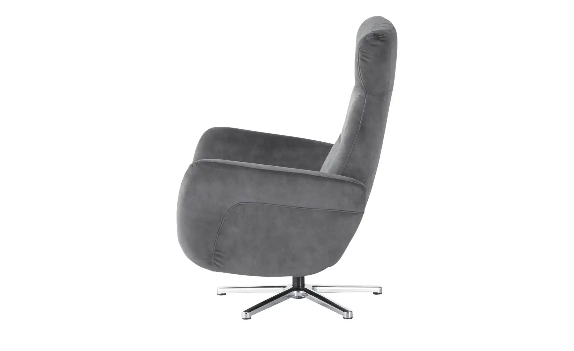 Thumbnail - meinSofa Relaxsessel mit Relaxfunktion Sabine ¦ grau ¦ Maße (cm): B: 76 H: 110 T: 83.0 Polstermöbel > Sessel > Fernsehse...