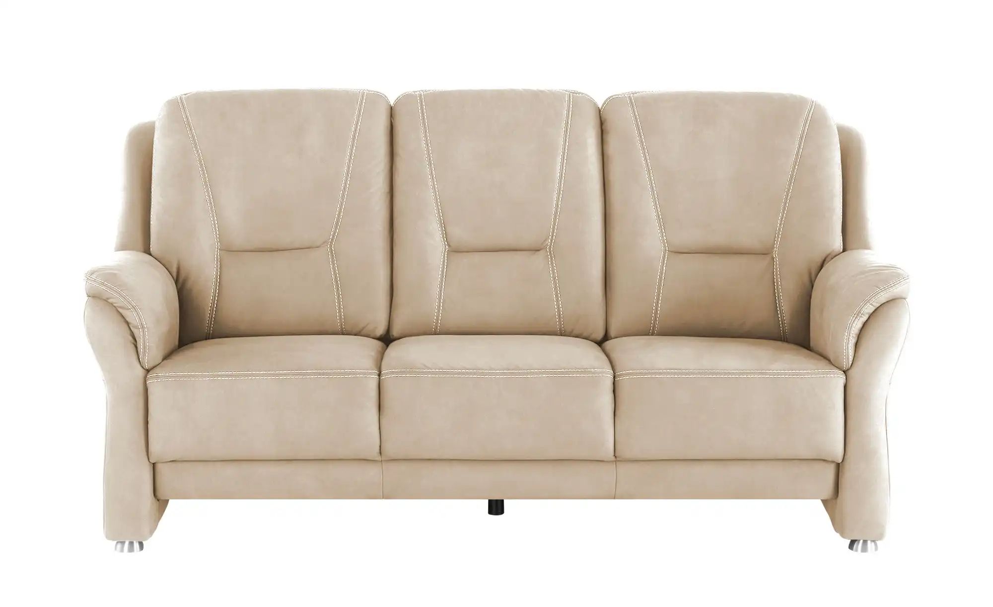 meinSofa Sofa 3-sitzig aus Mikrofaser Wilma ¦ beige ¦ Maße (cm): B: 198 H: 97 T: 89.0 Polstermöbel > Sofas > 3-Sitzer - Höffner