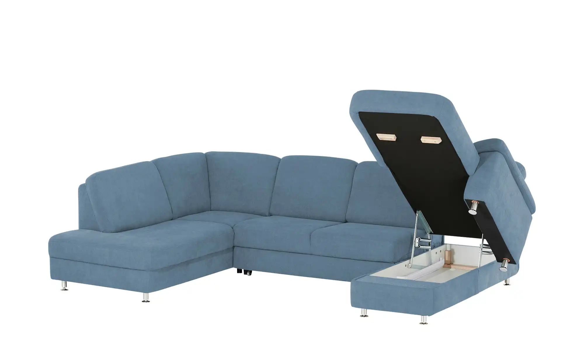 Thumbnail - meinSofa Wohnlandschaft Oliver ¦ blau ¦ Maße (cm): B: 300 H: 85 T: 202.0 Polstermöbel > Sofas > Schlafsofas - Höffner