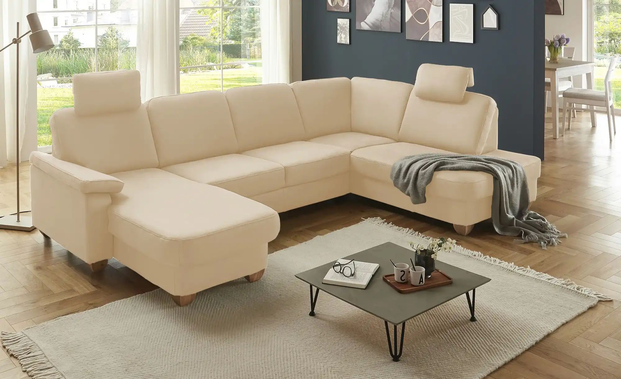 Thumbnail - meinSofa Wohnlandschaft aus Kunstleder Oliver ¦ beige ¦ Maße (cm): B: 300 H: 85 T: 202.0 Polstermöbel > Sofas > Wohnland...
