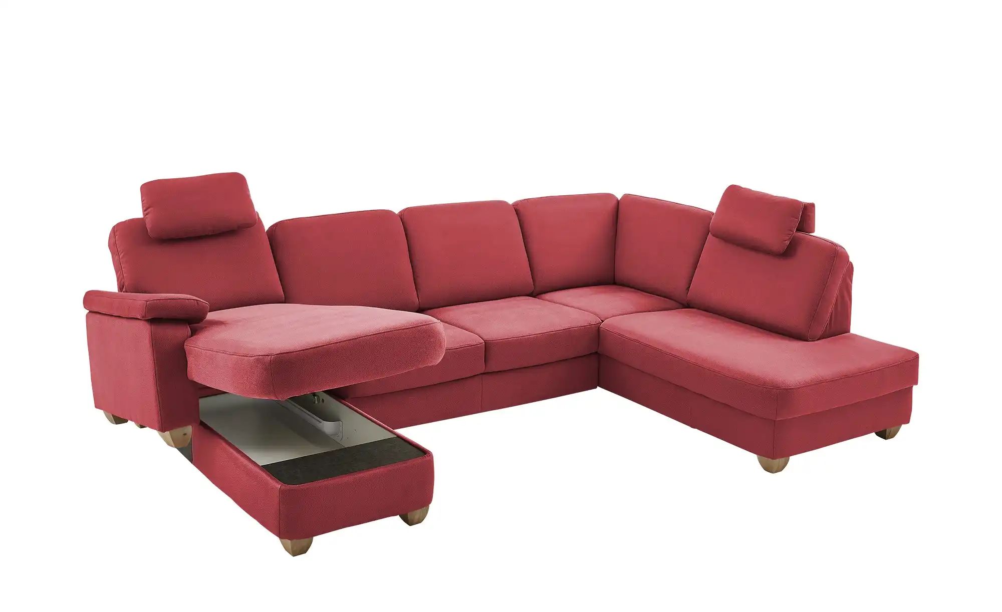 Thumbnail - meinSofa Wohnlandschaft  aus Kunstleder Oliver ¦ rot ¦ Maße (cm): B: 300 H: 85 T: 202.0 Polstermöbel > Sofas > Schlafsof...