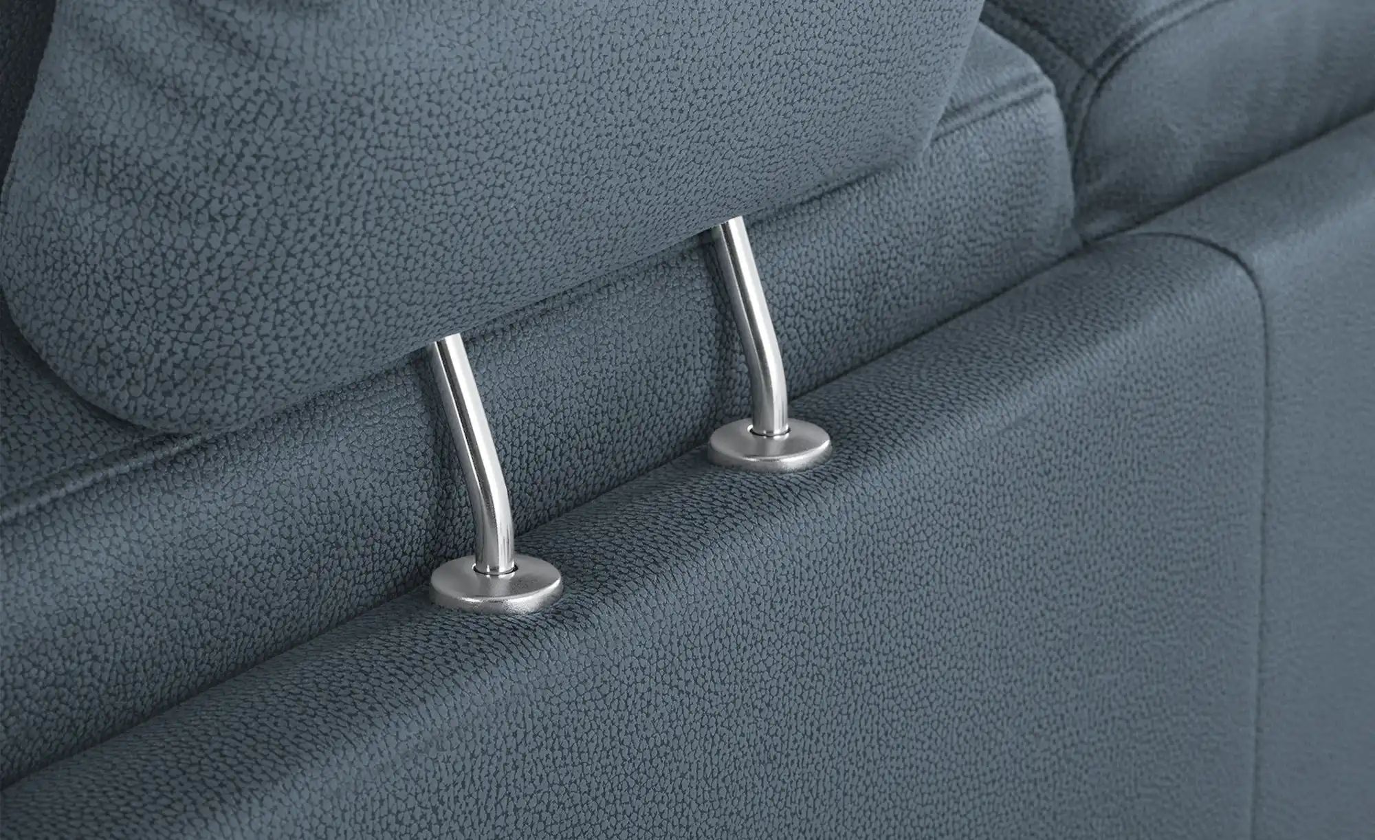Thumbnail - meinSofa Wohnlandschaft aus Kunstleder Oliver ¦ blau ¦ Maße (cm): B: 300 H: 85 T: 202.0 Polstermöbel > Sofas > Wohnland...
