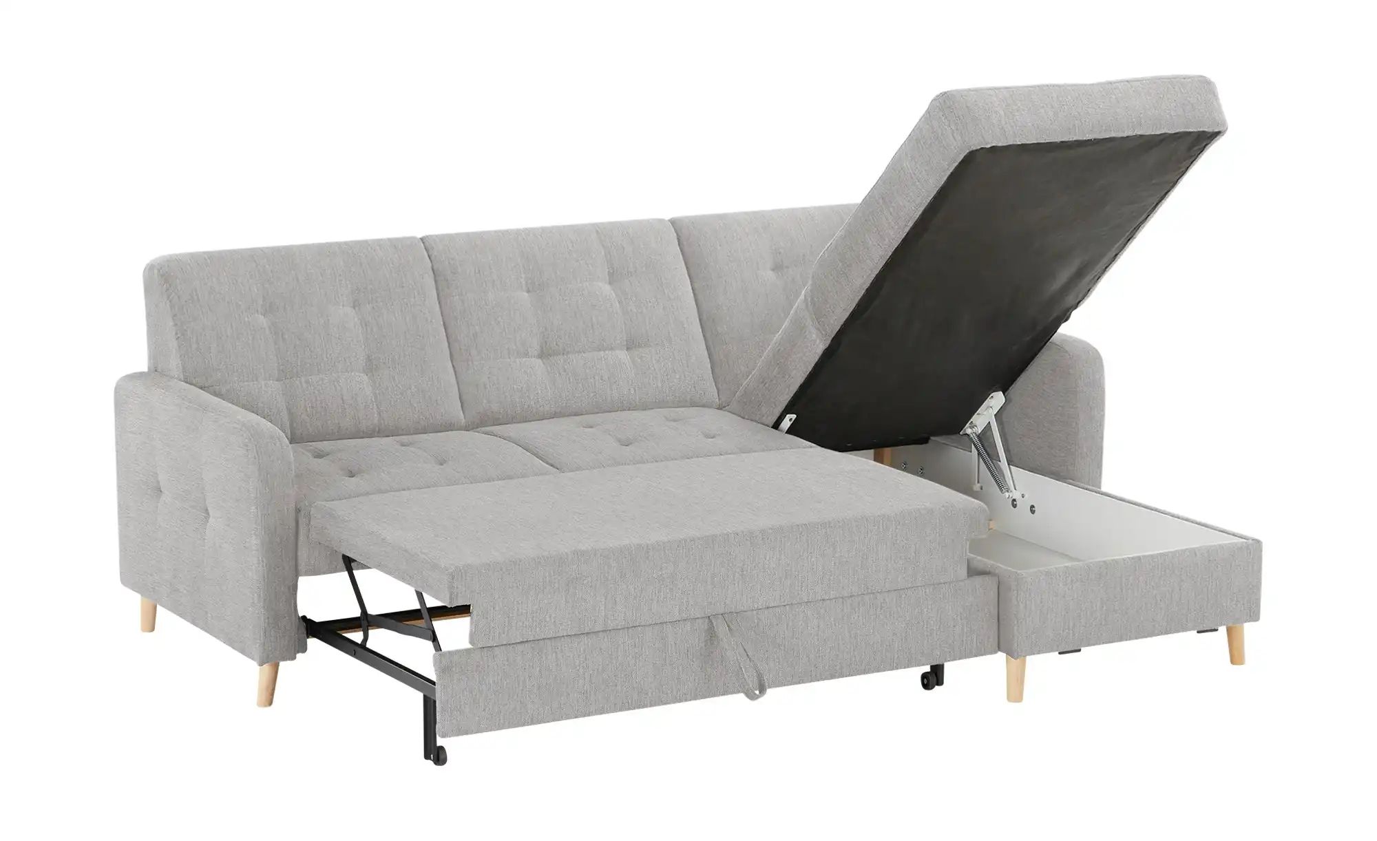 Thumbnail - Ecksofa mit Schlaffunktion Venus ¦ grau ¦ Maße (cm): B: 222 H: 87 T: 162.0 Polstermöbel > Sofas > Ecksofas - Höffner