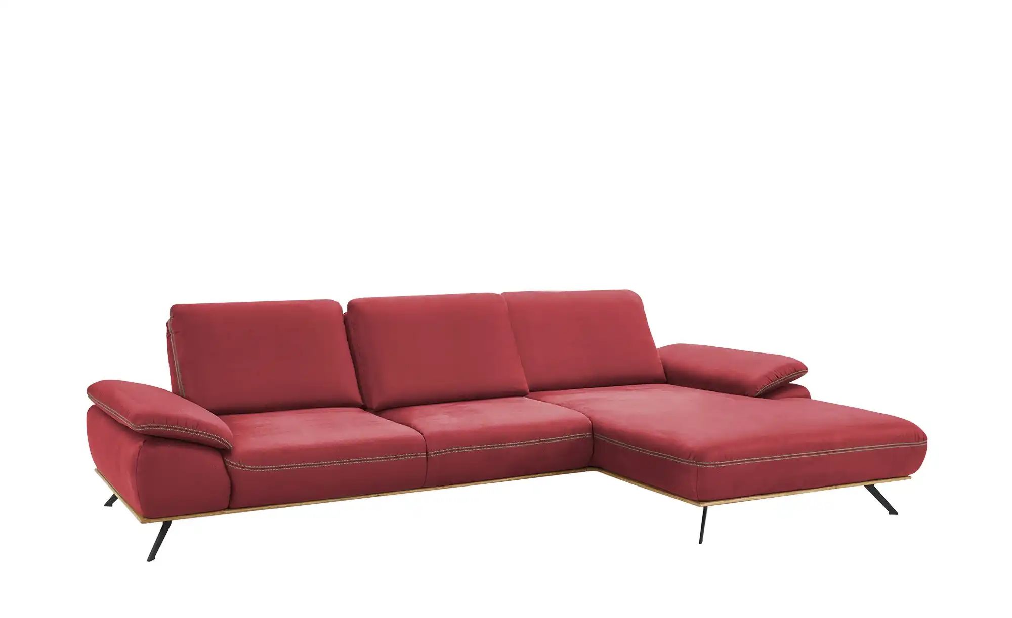 Thumbnail - meinSofa Ecksofa Fiona ¦ rot ¦ Maße (cm): B: 322 H: 89 T: 187.0 Polstermöbel > Sofas > Ecksofas - Höffner
