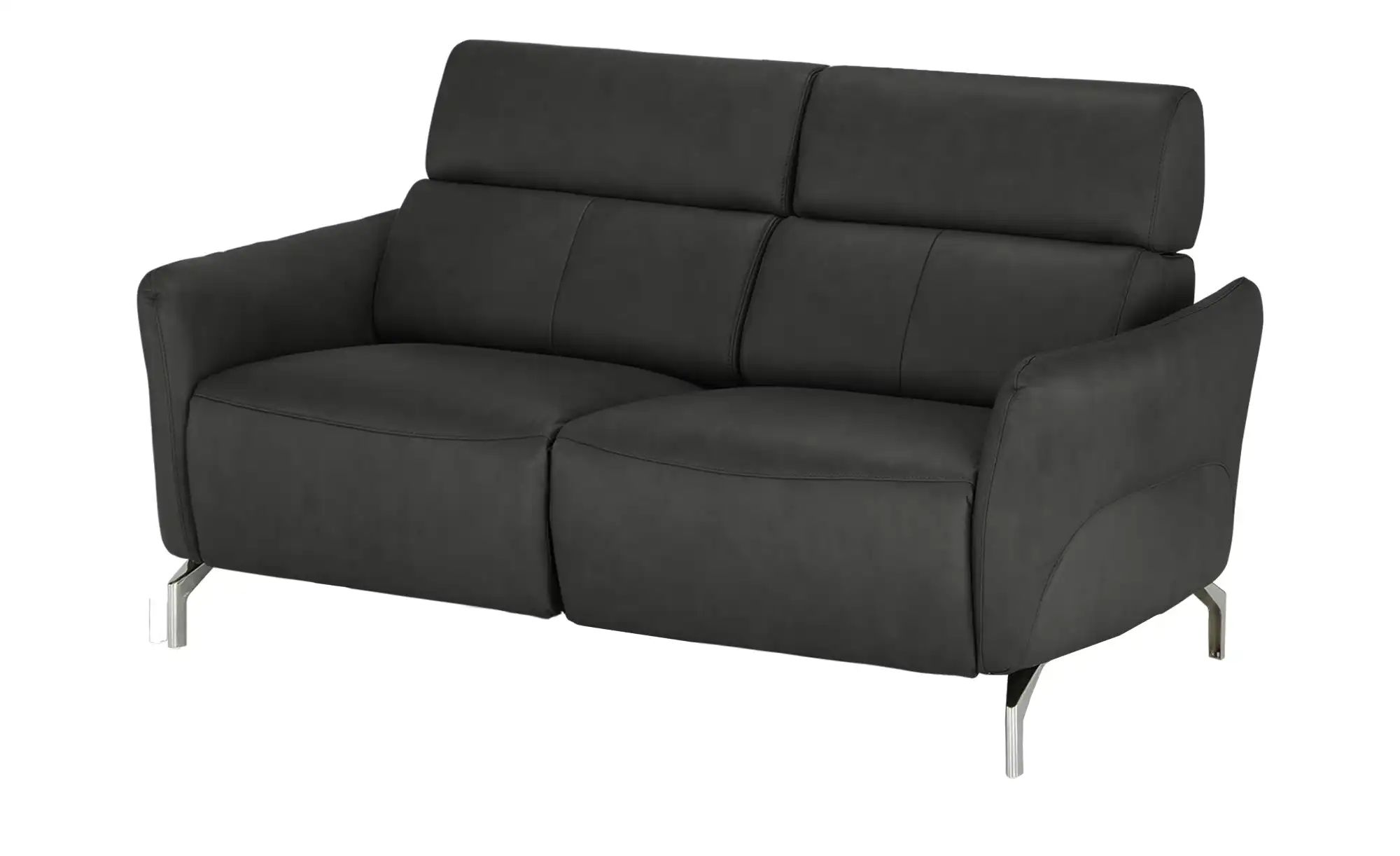 Thumbnail - uno Ledersofa 2-sitzig Messina ¦ schwarz ¦ Maße (cm): B: 158 H: 88 T: 101.0 Polstermöbel > Sofas > 2-Sitzer - Höffner