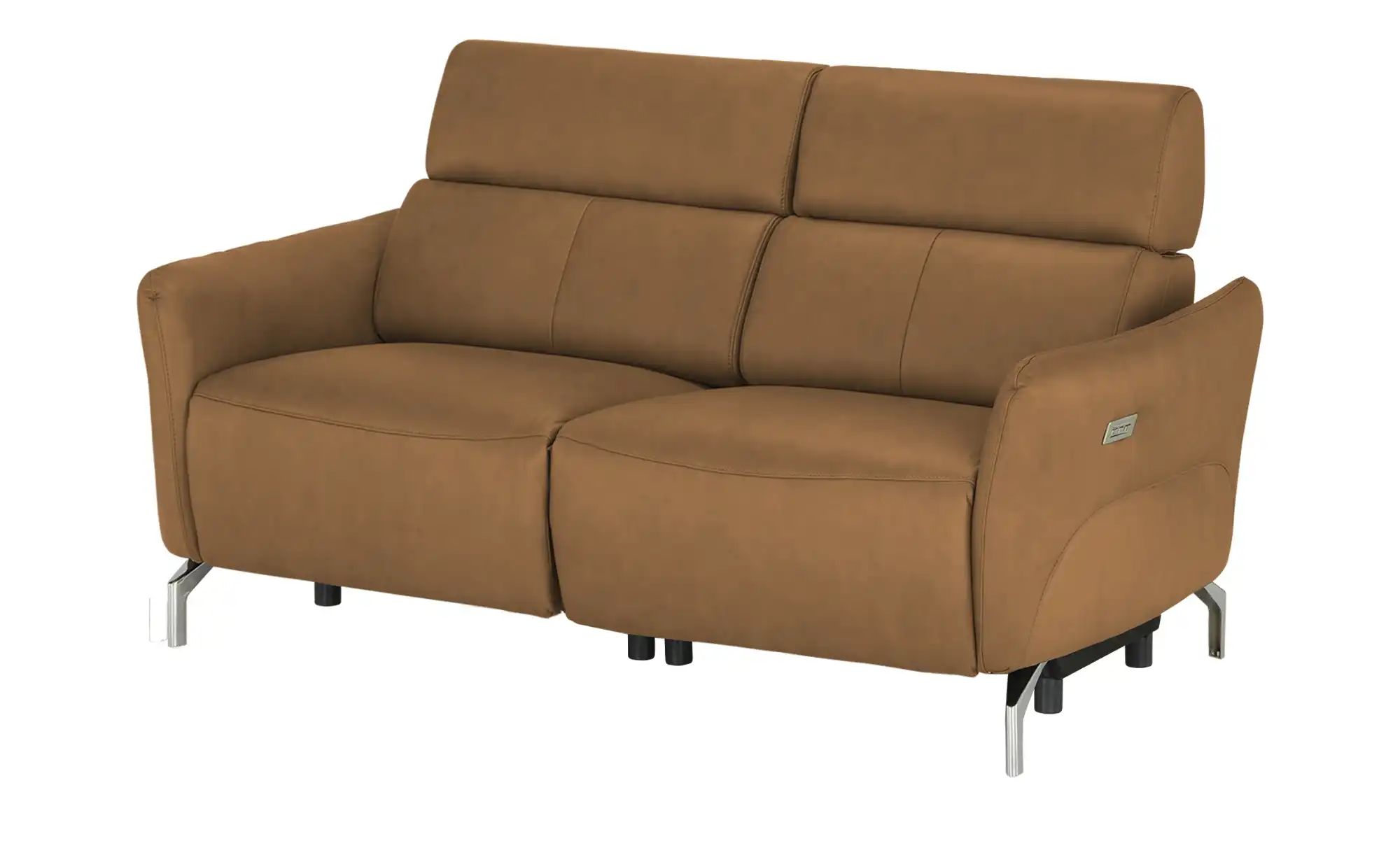 uno Ledersofa 2-sitzig Messina ¦ braun ¦ Maße (cm): B: 158 H: 98 T: 101 Pol günstig online kaufen