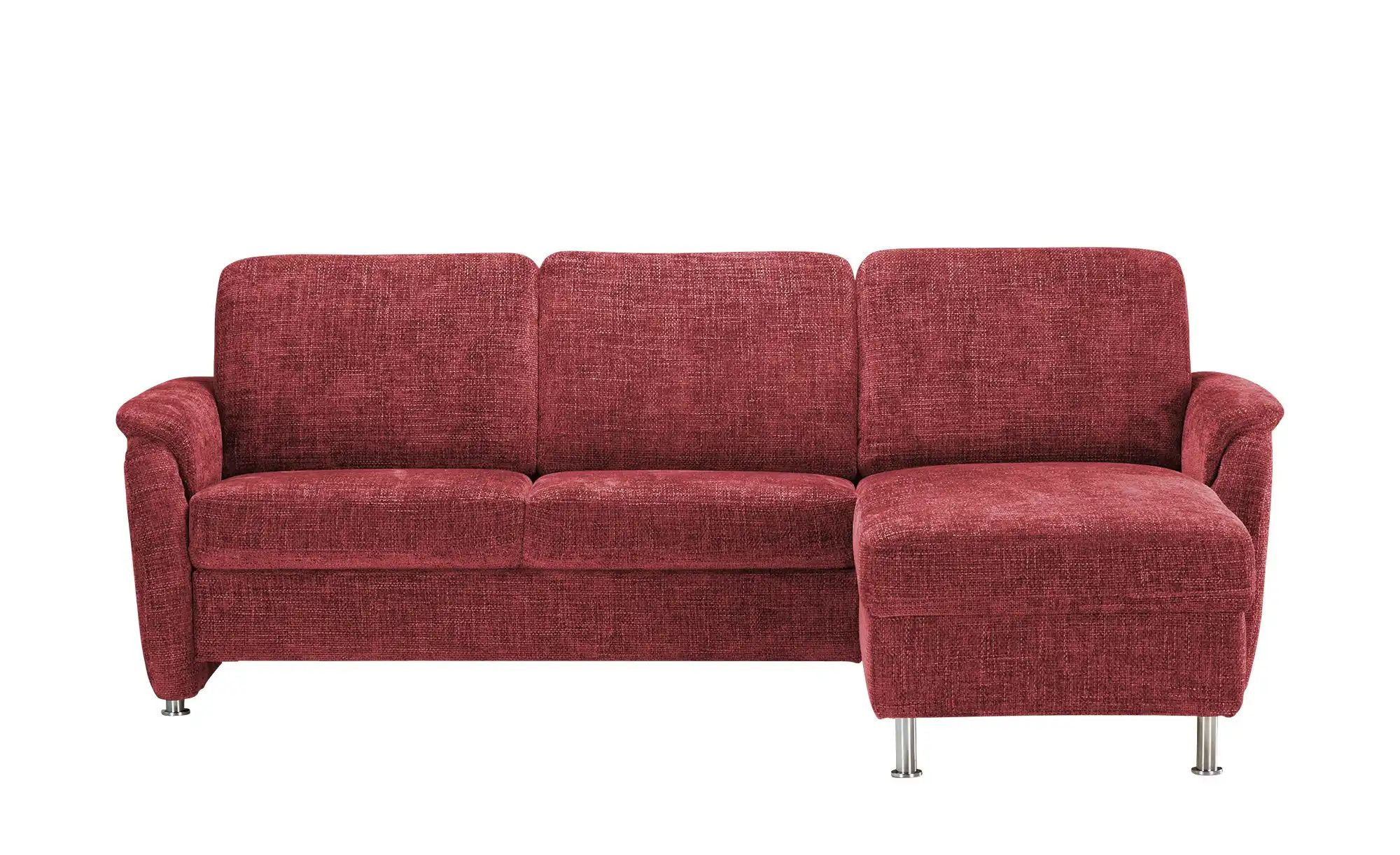 Polstermöbel Oelsa Ecksofa  Selecta-Home ¦ rot ¦ Maße (cm): B: 262 H: 89 T: günstig online kaufen