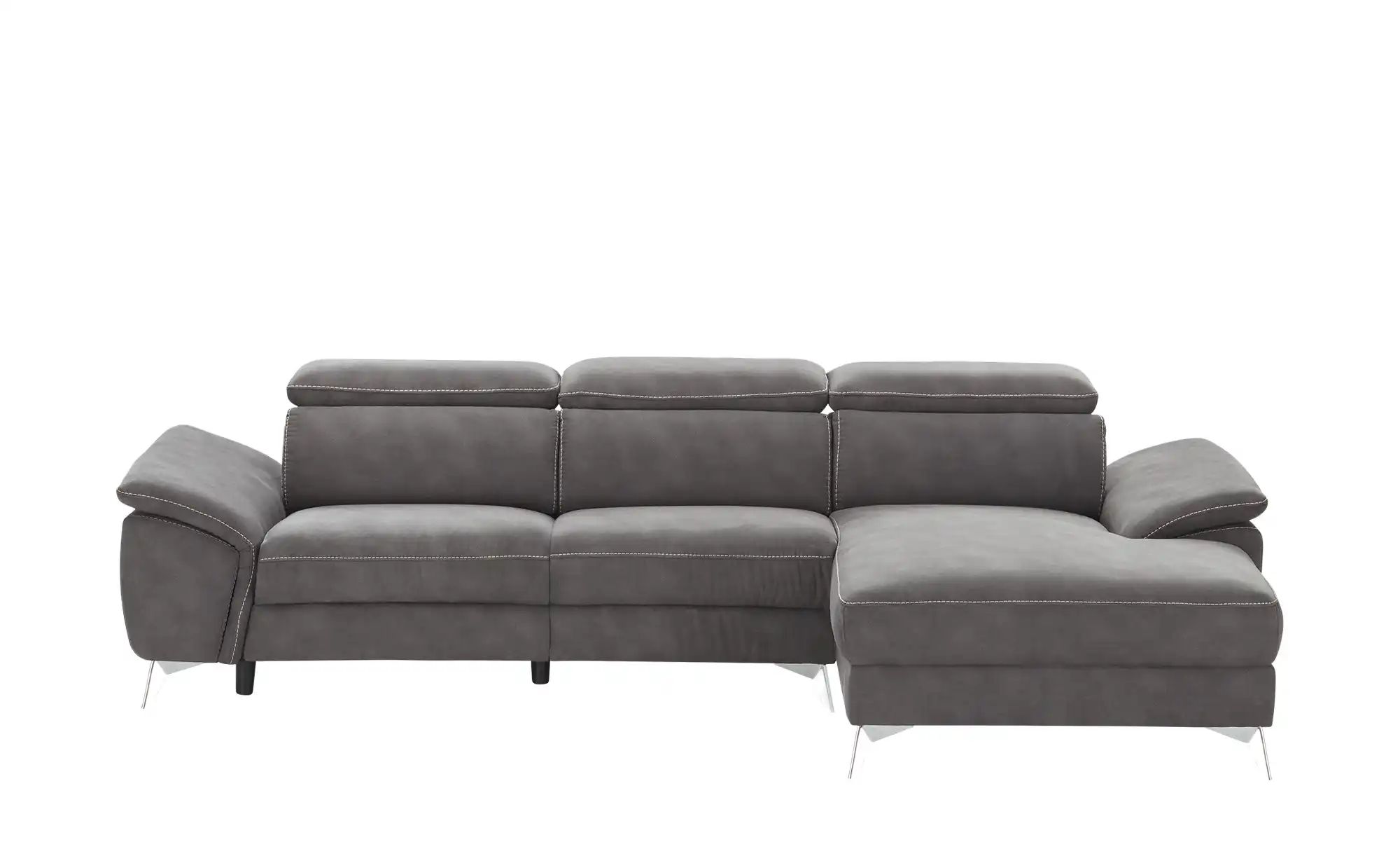 uno Ecksofa mit Relaxfunktion Danae small ¦ grau ¦ Maße (cm): B: 282 H: 78 günstig online kaufen