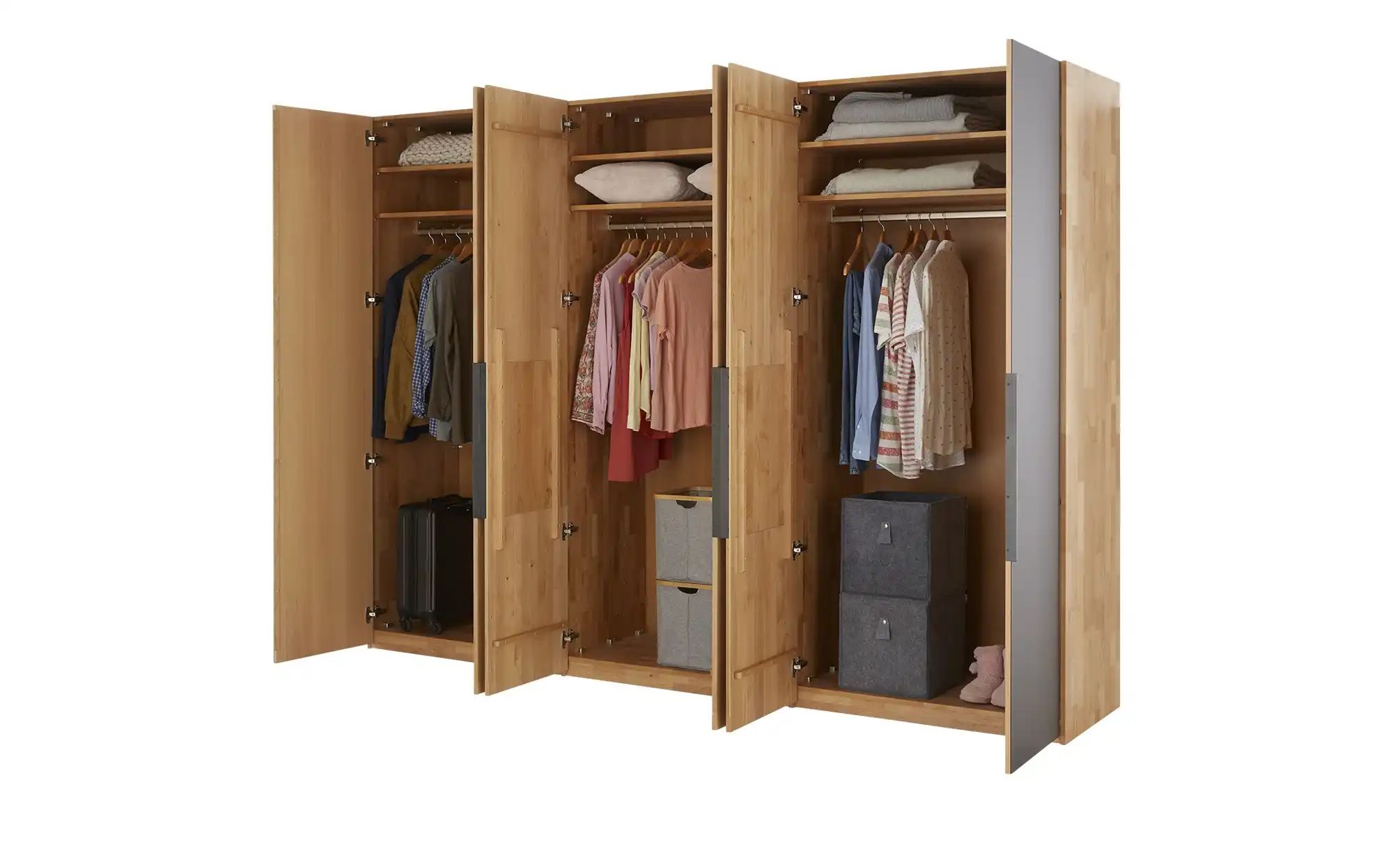 Drehtürenschrank  WSM 4400 ¦ holzfarben ¦ Maße (cm): B: 301,9 H: 223,3 T: 6 günstig online kaufen