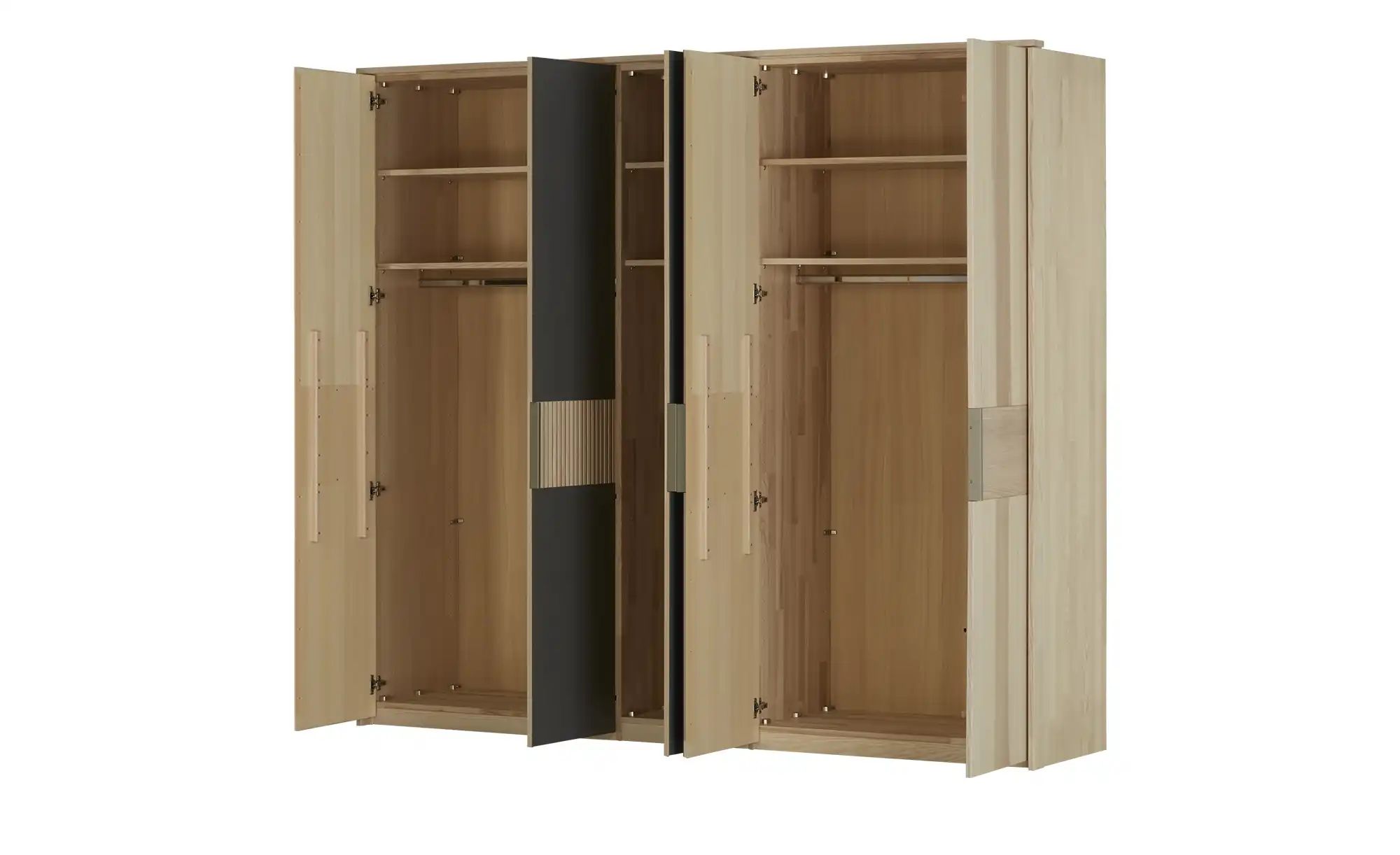 Drehtürenschrank  Kiruna ¦ braun ¦ Maße (cm): B: 252,3 H: 224,8 T: 57.0 Sch günstig online kaufen