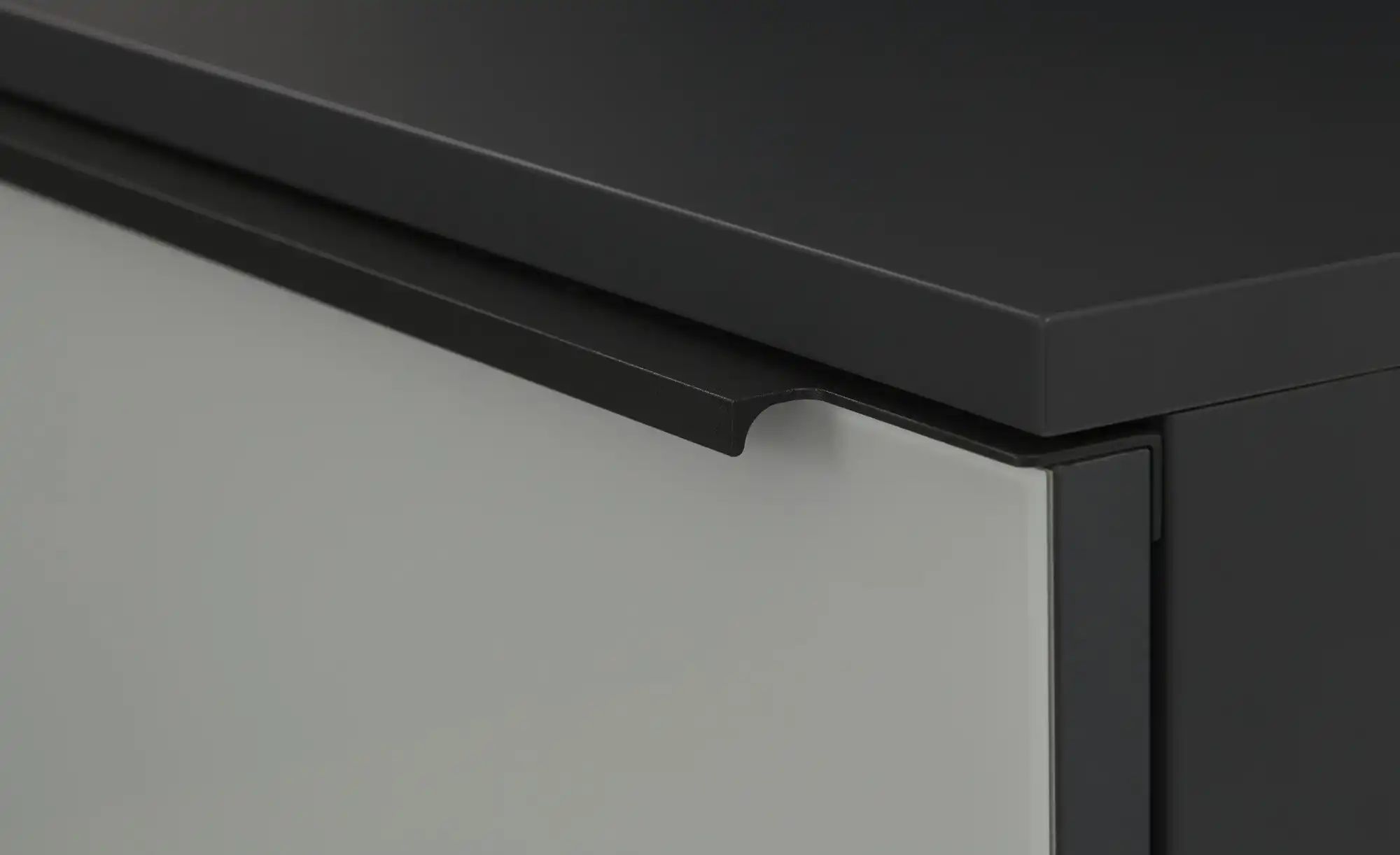 Thumbnail - Nachtkonsolenkombination Glassystem ¦ grau ¦ Maße (cm): B: 60 H: 56,1 T: 46.0 Tische > Nachttische - Höffner