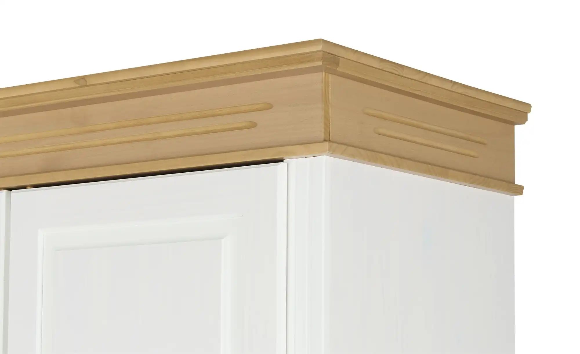 Thumbnail - Drehtürenschrank Massivholz Fehmarn ¦ weiß ¦ Maße (cm): B: 194 H: 220 T: 62.0 Schränke > Kleiderschränke > Drehtürenschr...