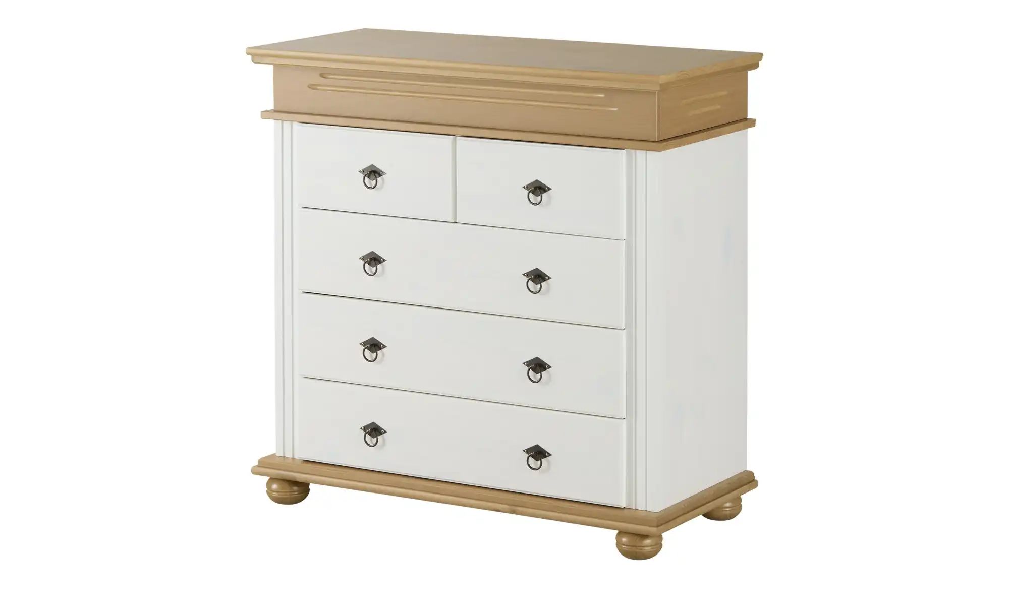 Kommode Massivholz Fehmarn ¦ weiß ¦ Maße (cm): B: 101 H: 99 T: 46.0 Kommode günstig online kaufen