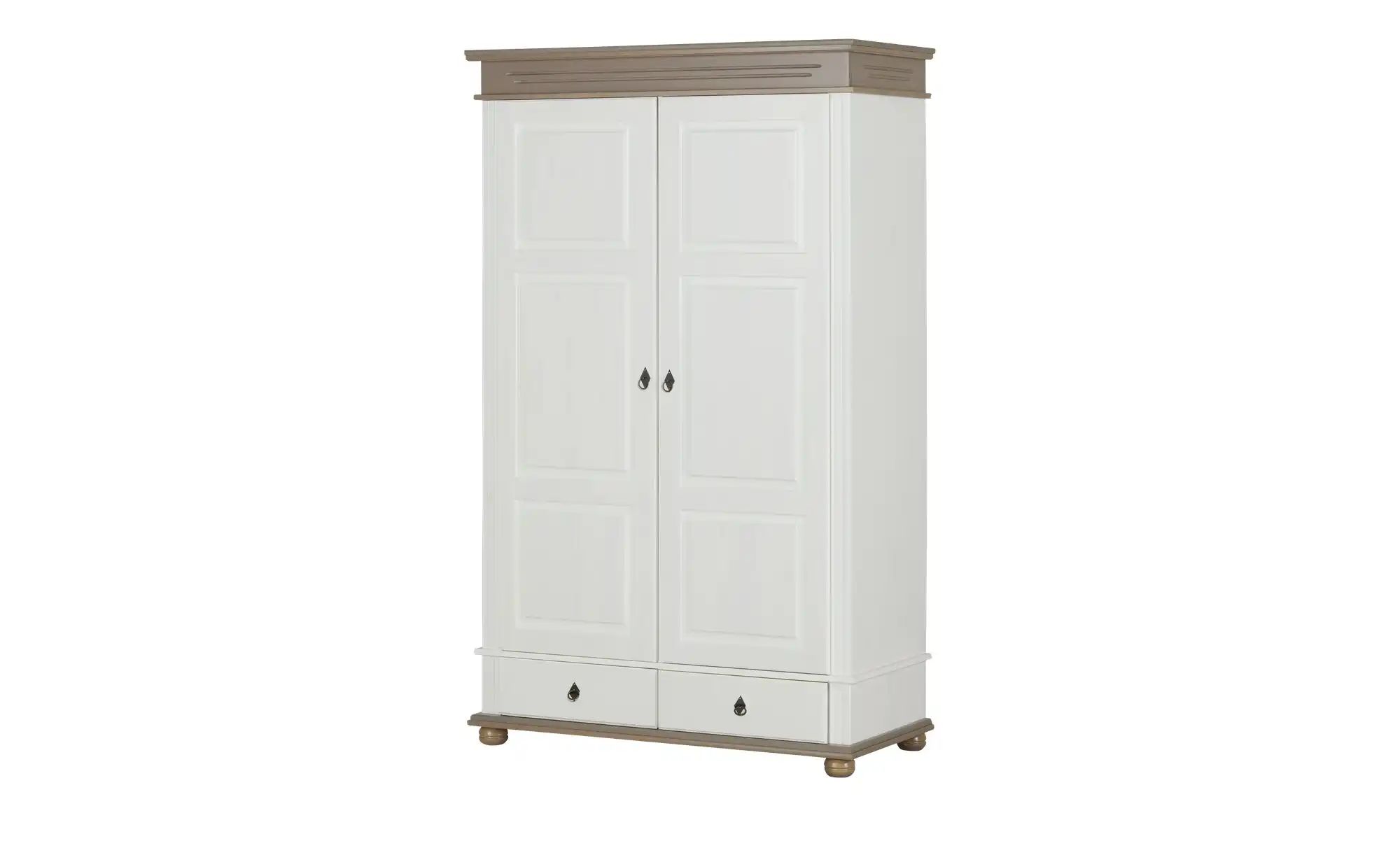 Drehtürenschrank Massivholz Fehmarn ¦ weiß ¦ Maße (cm): B: 136 H: 220 T: 62 günstig online kaufen