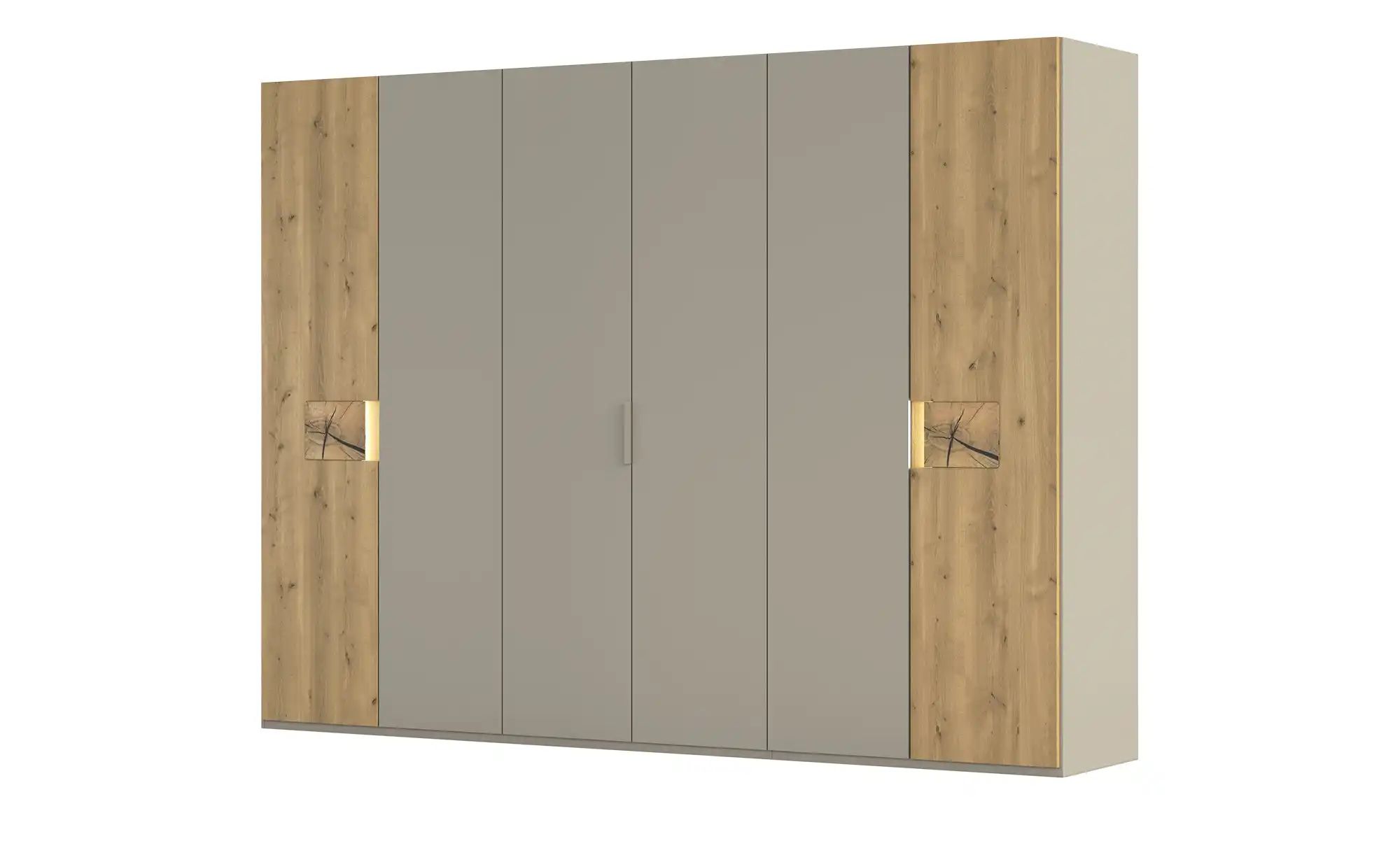 Wohnwert Drehtürenschrank teilmassiv Mercura ¦ beige ¦ Maße (cm): B: 301 H: günstig online kaufen