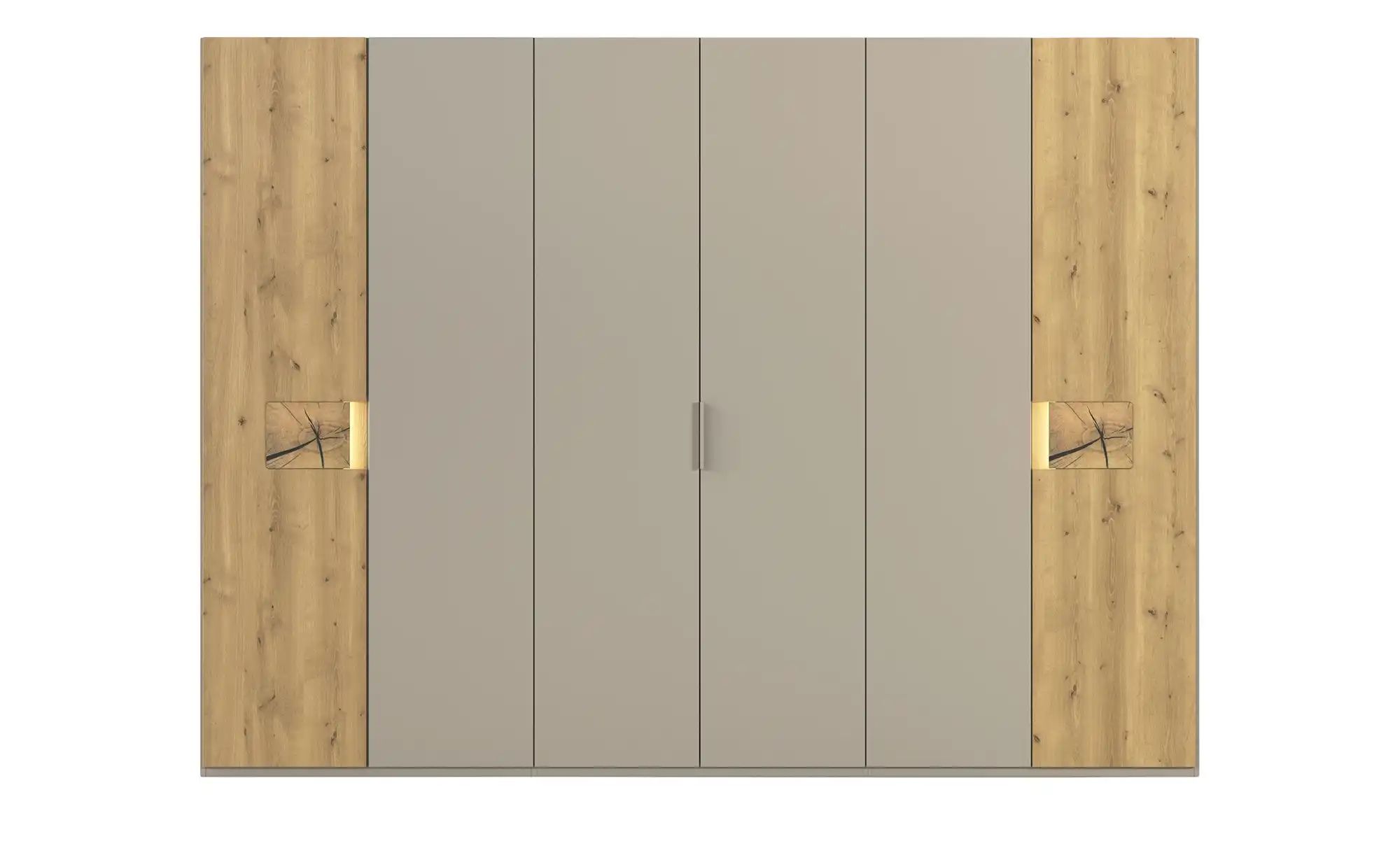 Wohnwert Drehtürenschrank teilmassiv Mercura ¦ beige ¦ Maße (cm): B: 301 H: günstig online kaufen