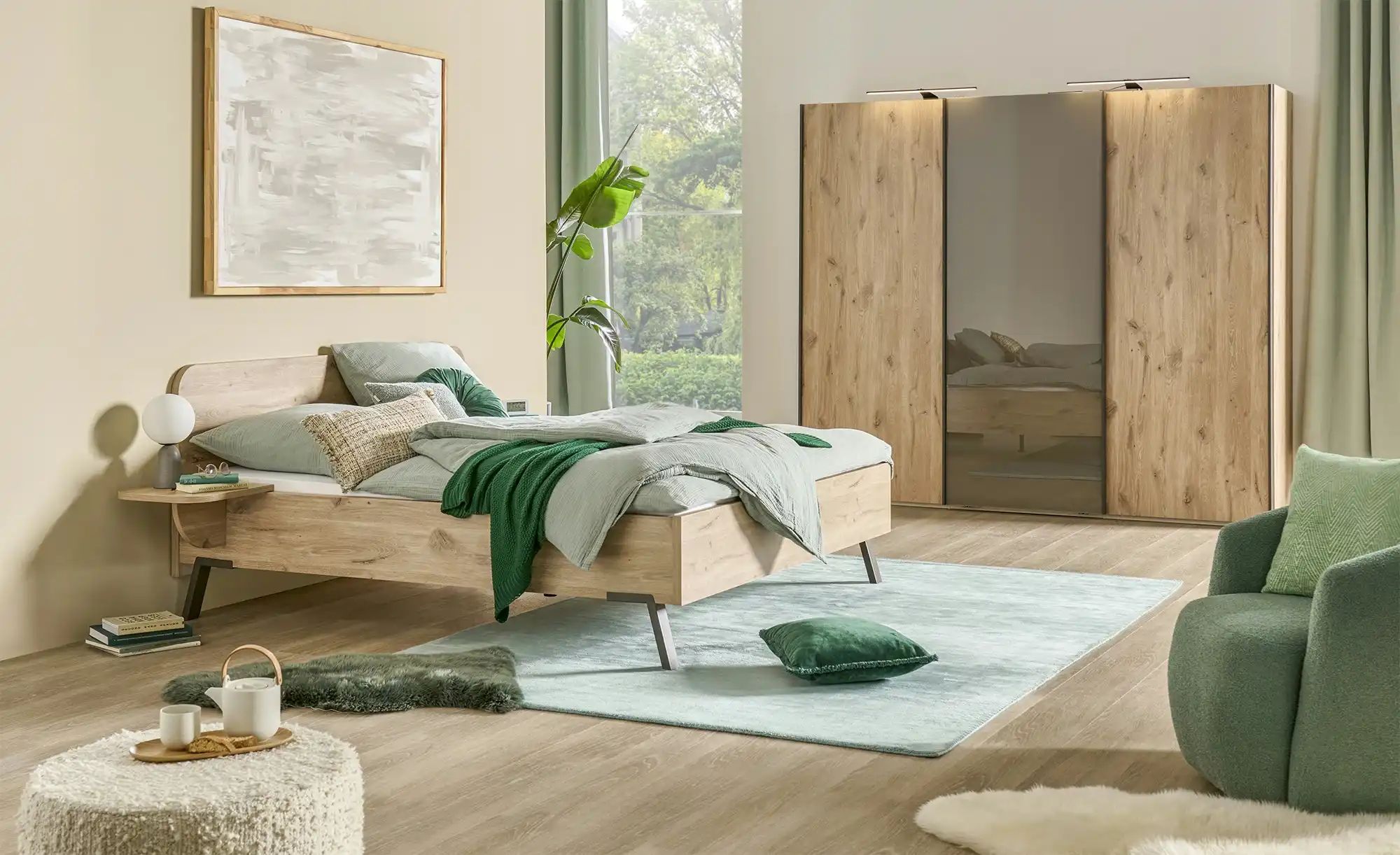 Thumbnail - uno Schwebetürenschrank  Delft ¦ holzfarben ¦ Maße (cm): B: 250 H: 217 T: 67.0 Schränke > Kleiderschränke > Schwebetüren...