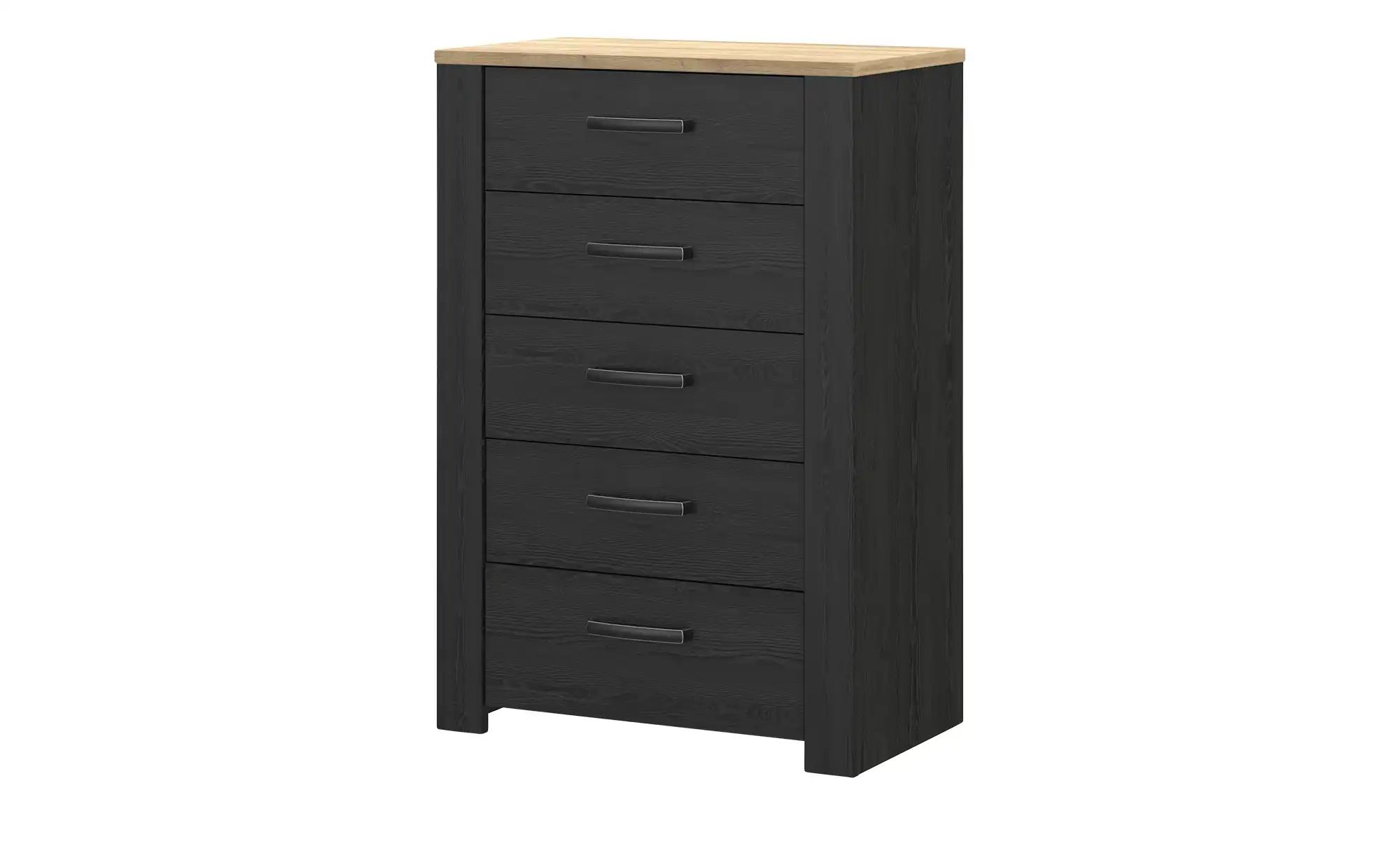 Schubkastenkommode  Toneo ¦ schwarz ¦ Maße (cm): B: 72 H: 106 T: 42.0 Kommo günstig online kaufen