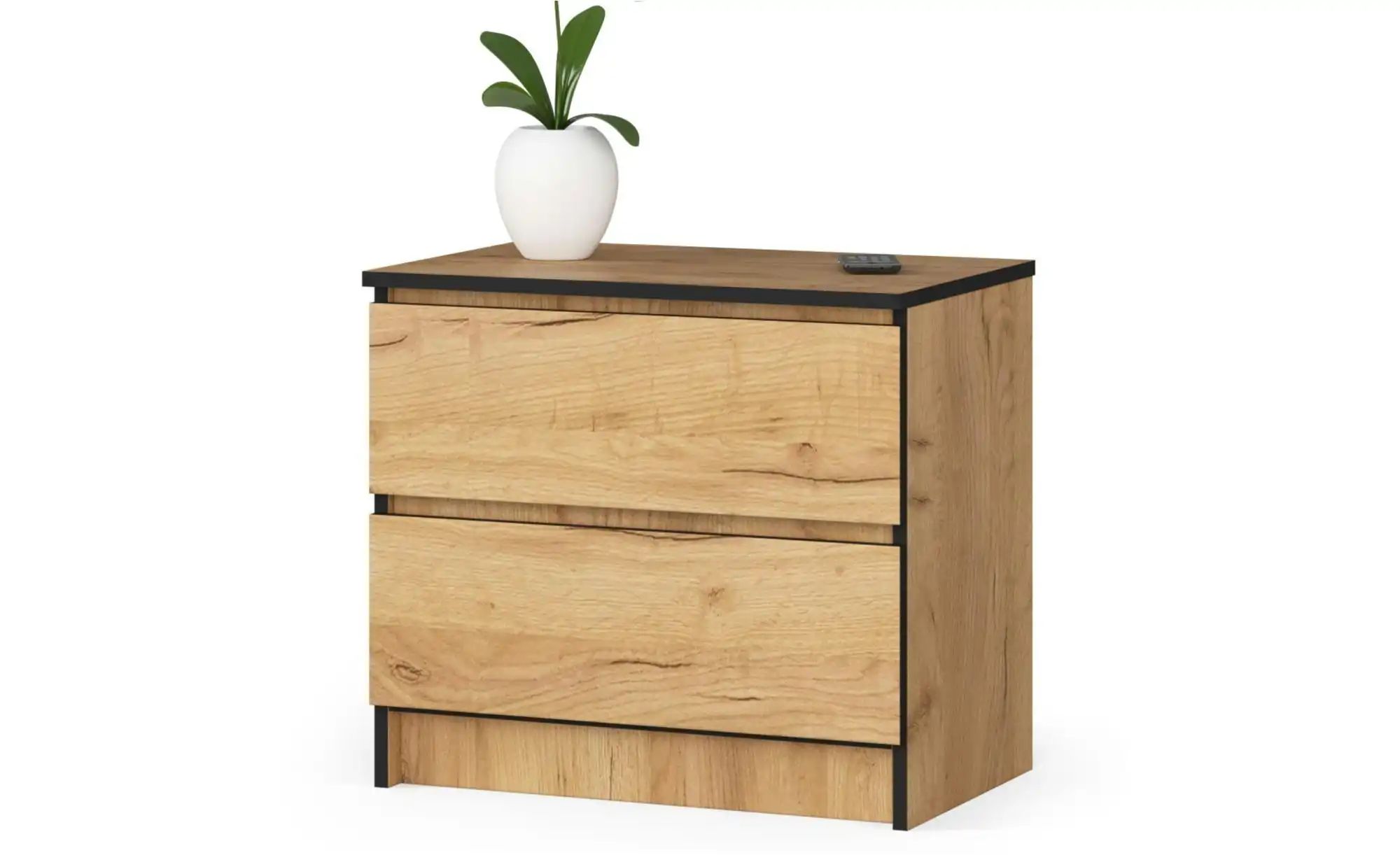 Nachttisch mit 2 Schubladen Kaia ¦ holzfarben ¦ Maße (cm): B: 60 H: 55 Tisc günstig online kaufen