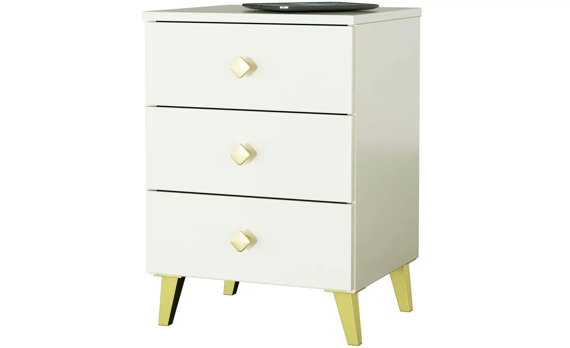 Nachttisch mit 3 Schubladen Lara ¦ beige ¦ Maße (cm): B: 40 H: 58 Tische > günstig online kaufen